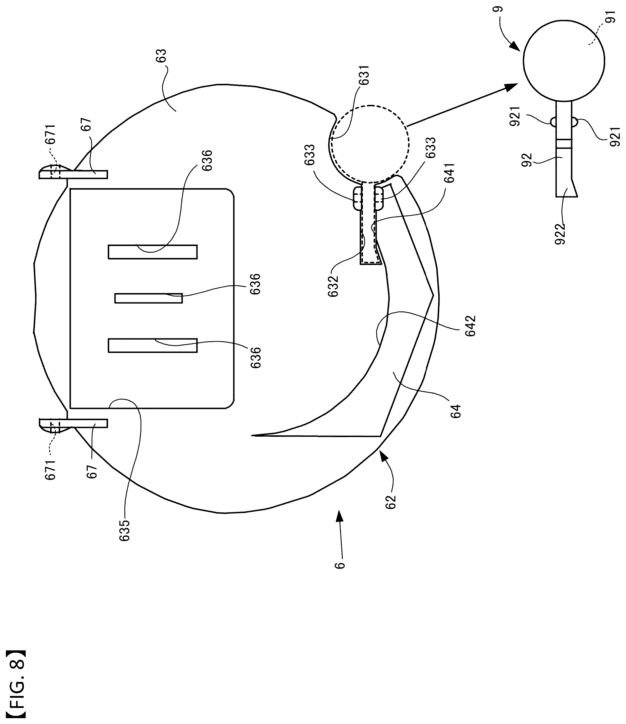 Patent US12137824 Figure 8 – Housing body