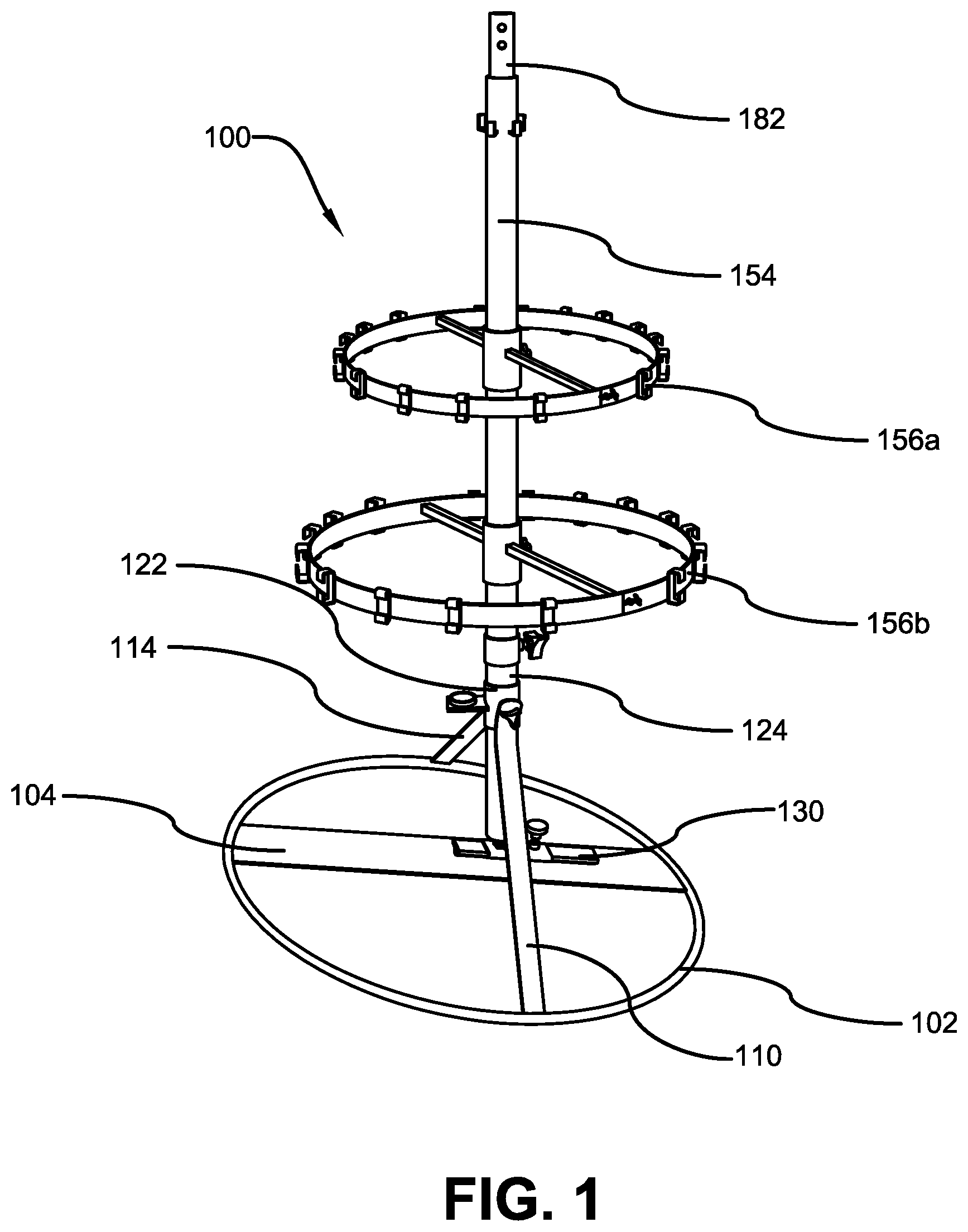 Patent US12137828 Figure 1 – Decorative light frame device