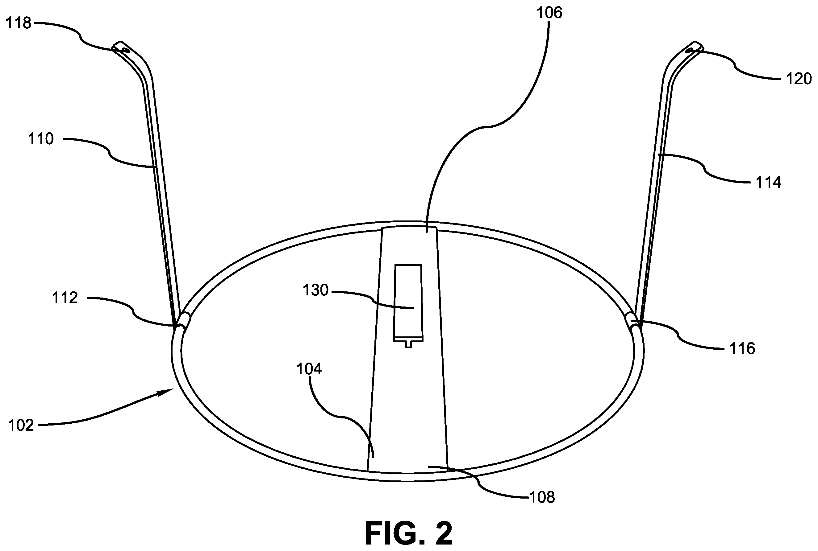 Patent US12137828 Figure 2 – Decorative light frame device