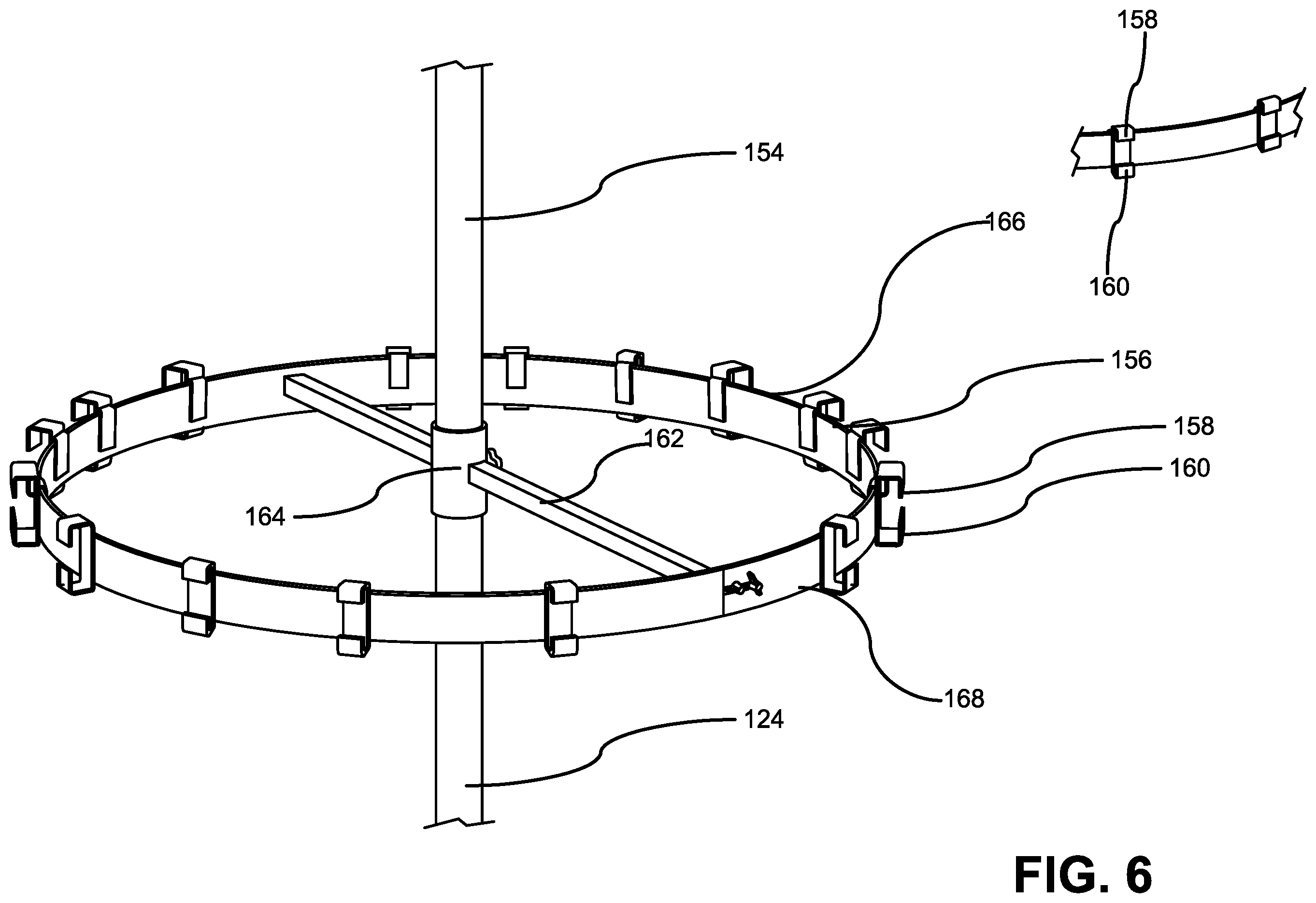 Patent US12137828 Figure 6 – Decorative light frame device