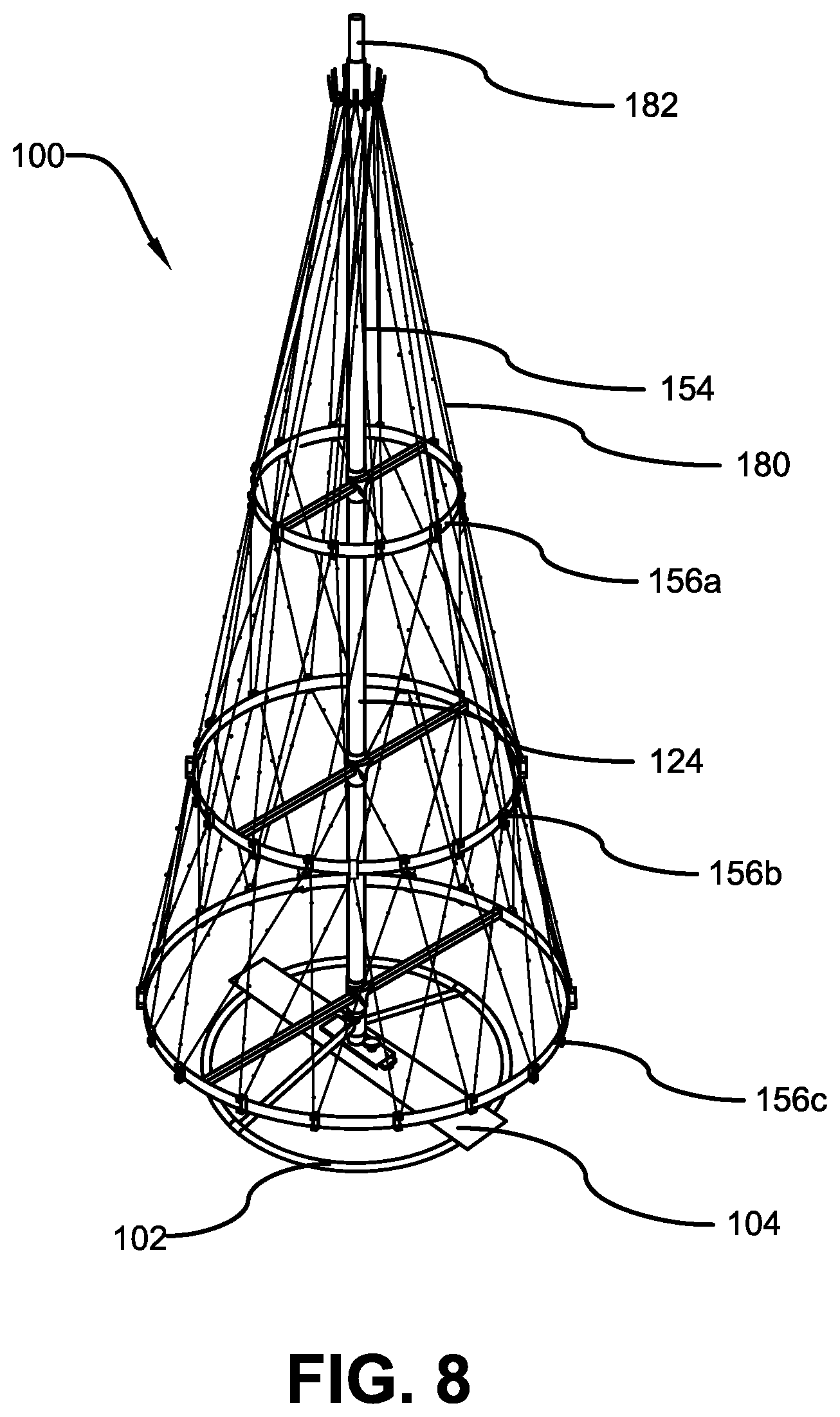 Patent US12137828 Figure 8 – Decorative light frame device