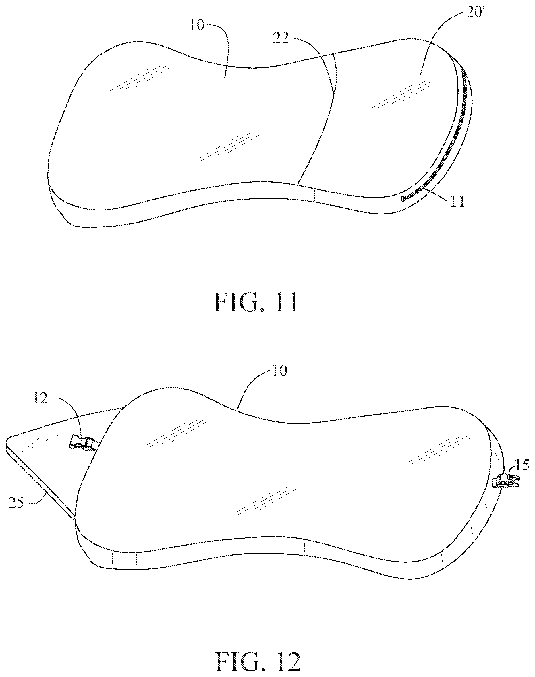 Patent US12137829 Figure 6 – Multifunctional pillow