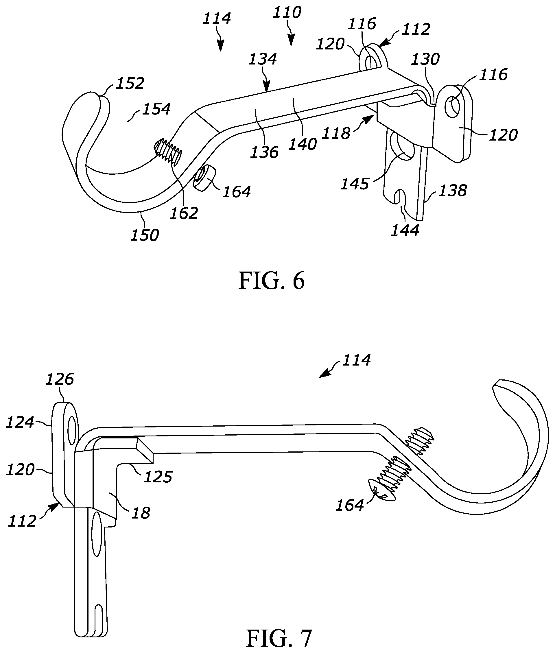 Patent US12137831 Figure 4 – Bracket for surface mounting
