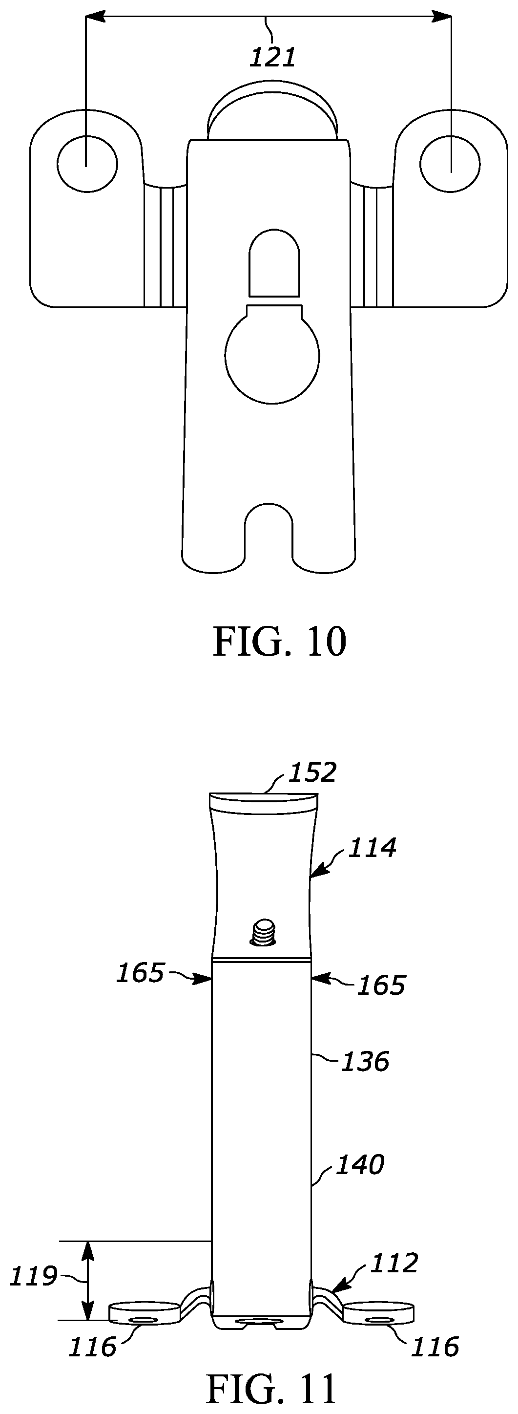 Patent US12137831 Figure 6 – Bracket for surface mounting