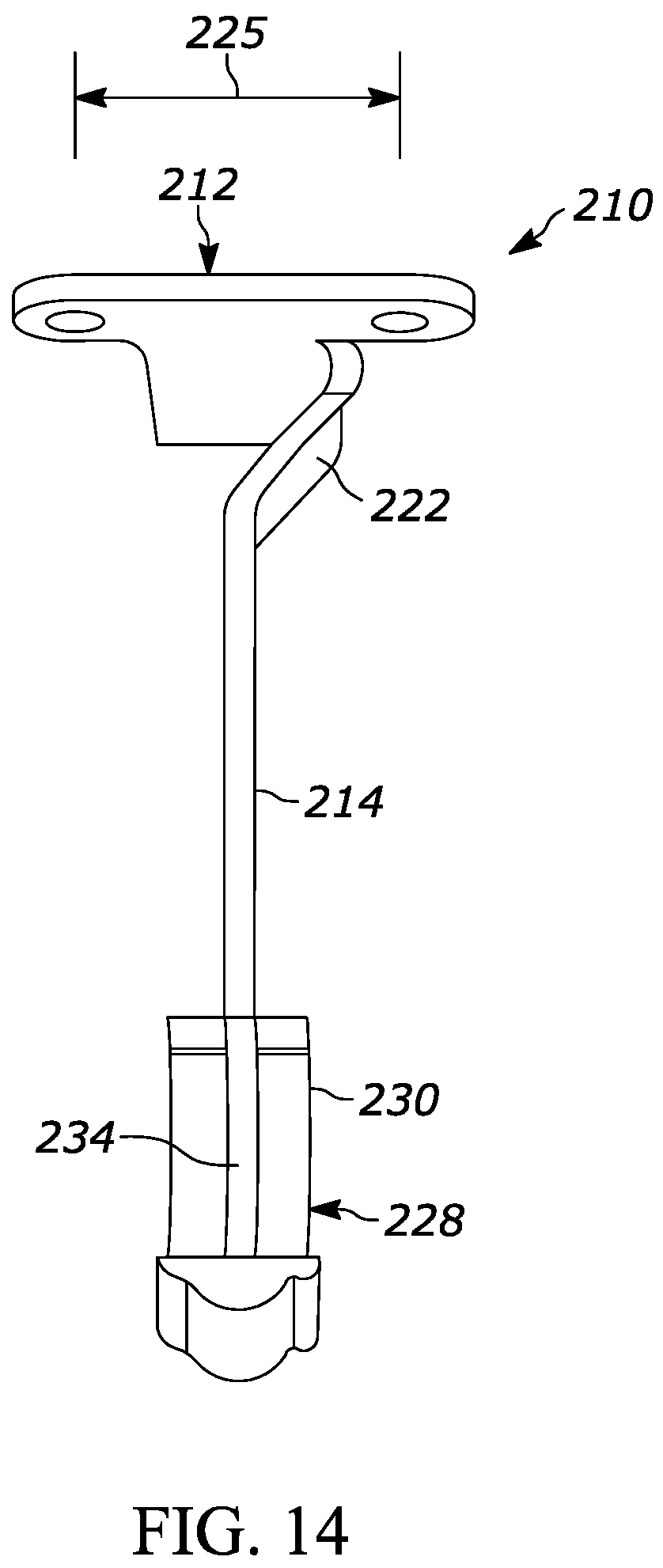 Patent US12137831 Figure 8 – Bracket for surface mounting