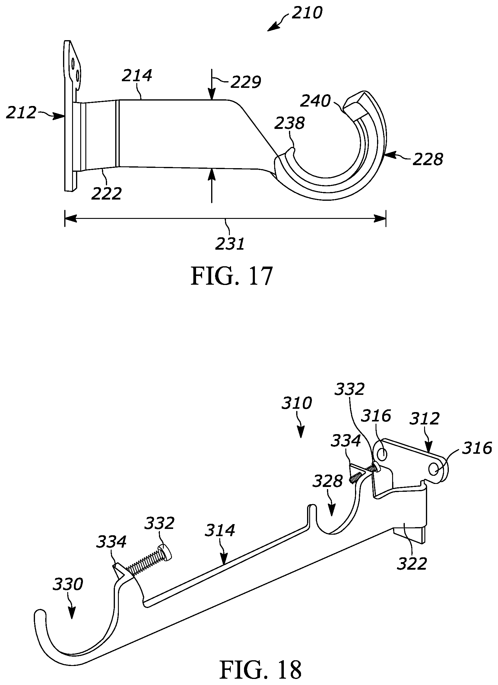 Patent US12137831 Figure 10 – Bracket for surface mounting