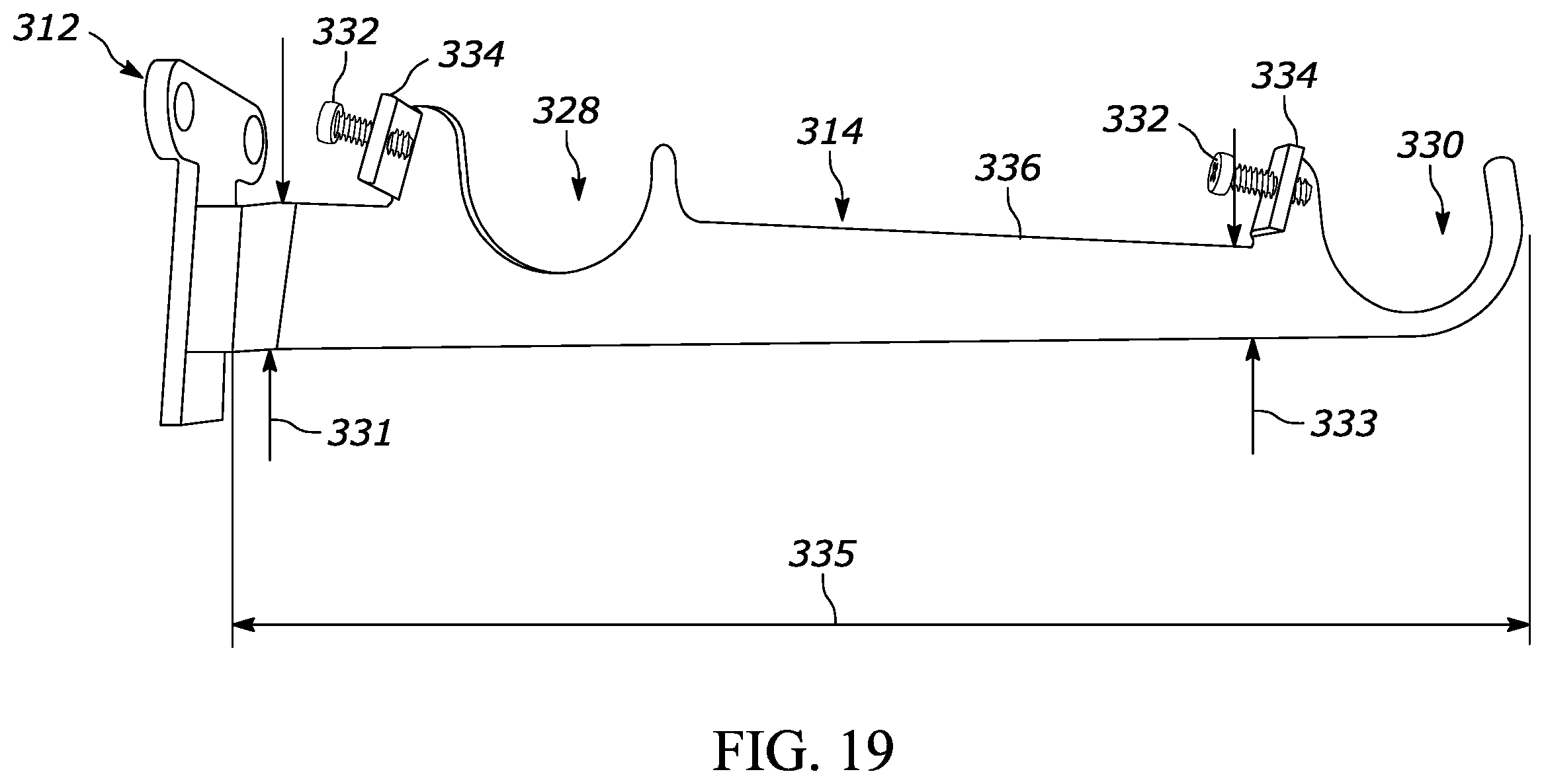 Patent US12137831 Figure 11 – Bracket for surface mounting