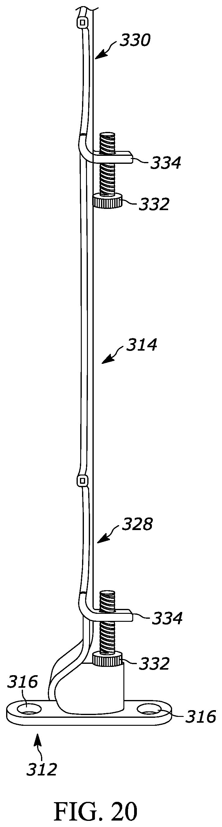 Patent US12137831 Figure 12 – Bracket for surface mounting