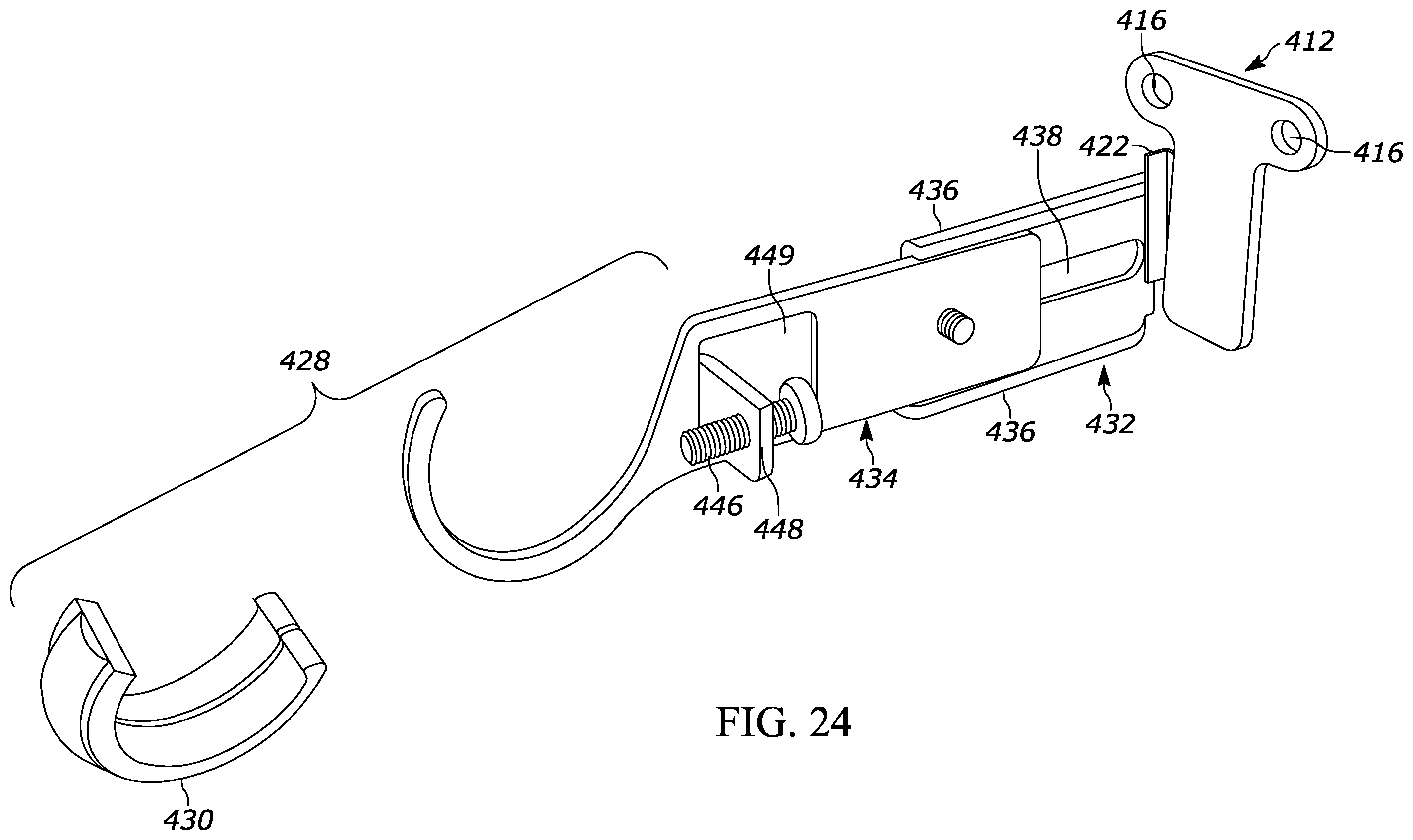 Patent US12137831 Figure 16 – Bracket for surface mounting