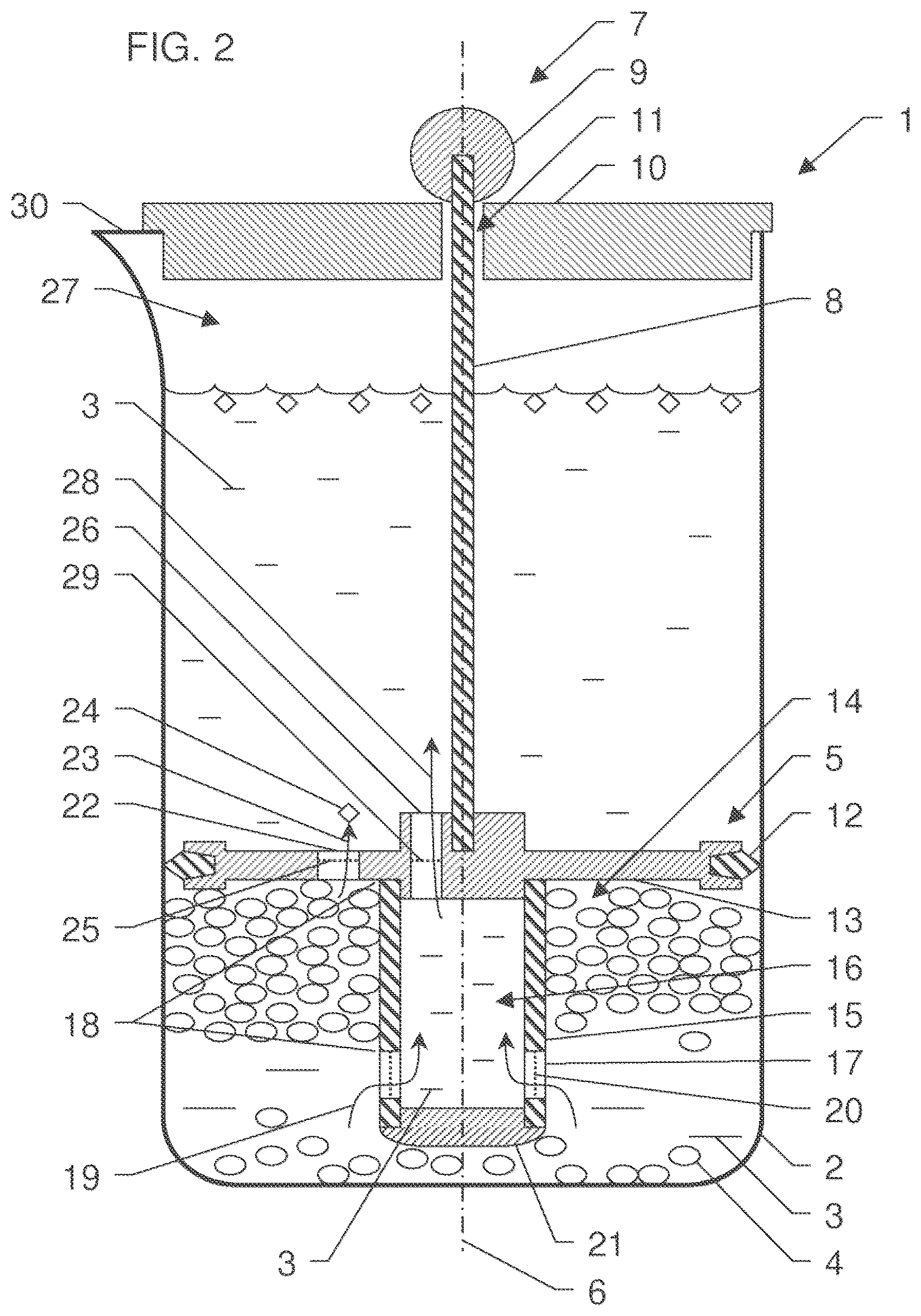 Patent US12137833 Figure 2 – Devices and methods for filtering a liquid