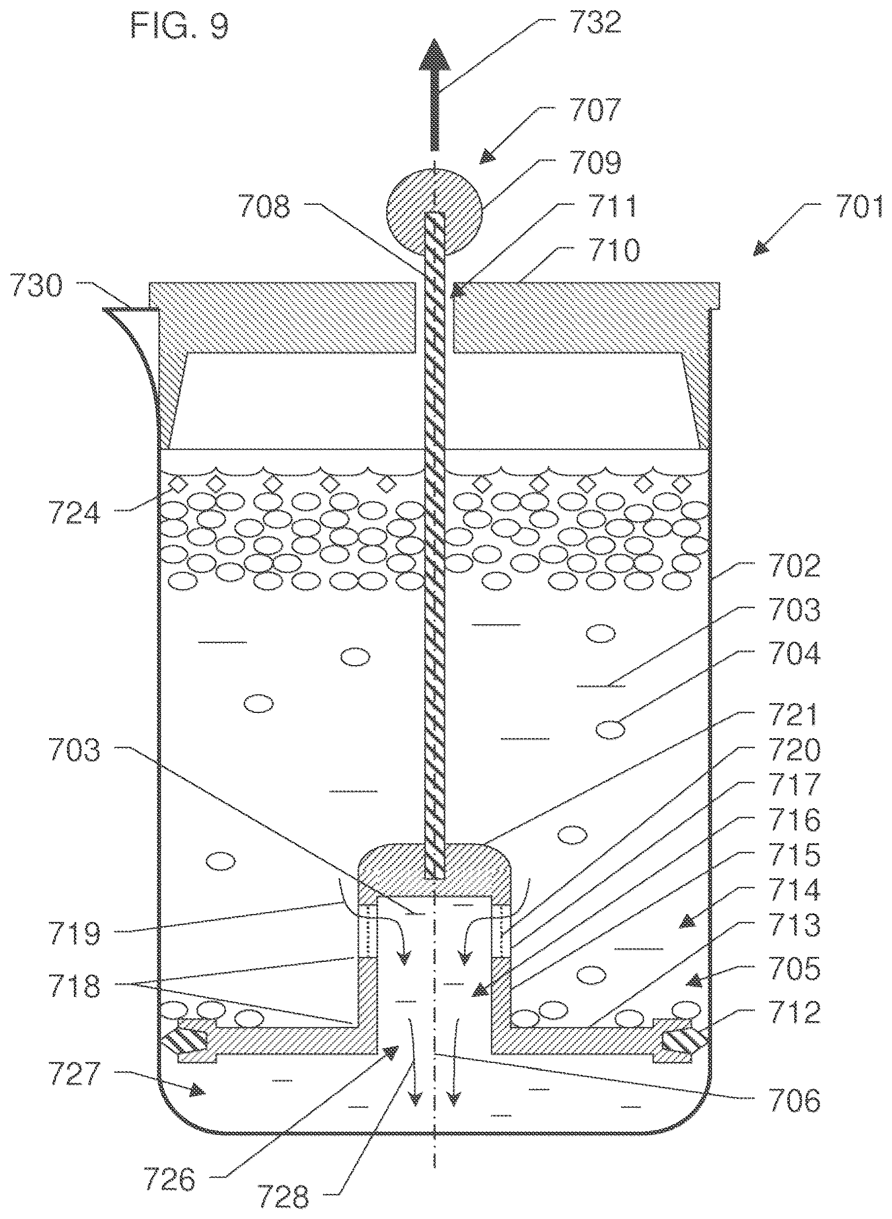 Patent US12137833 Figure 9 – Devices and methods for filtering a liquid