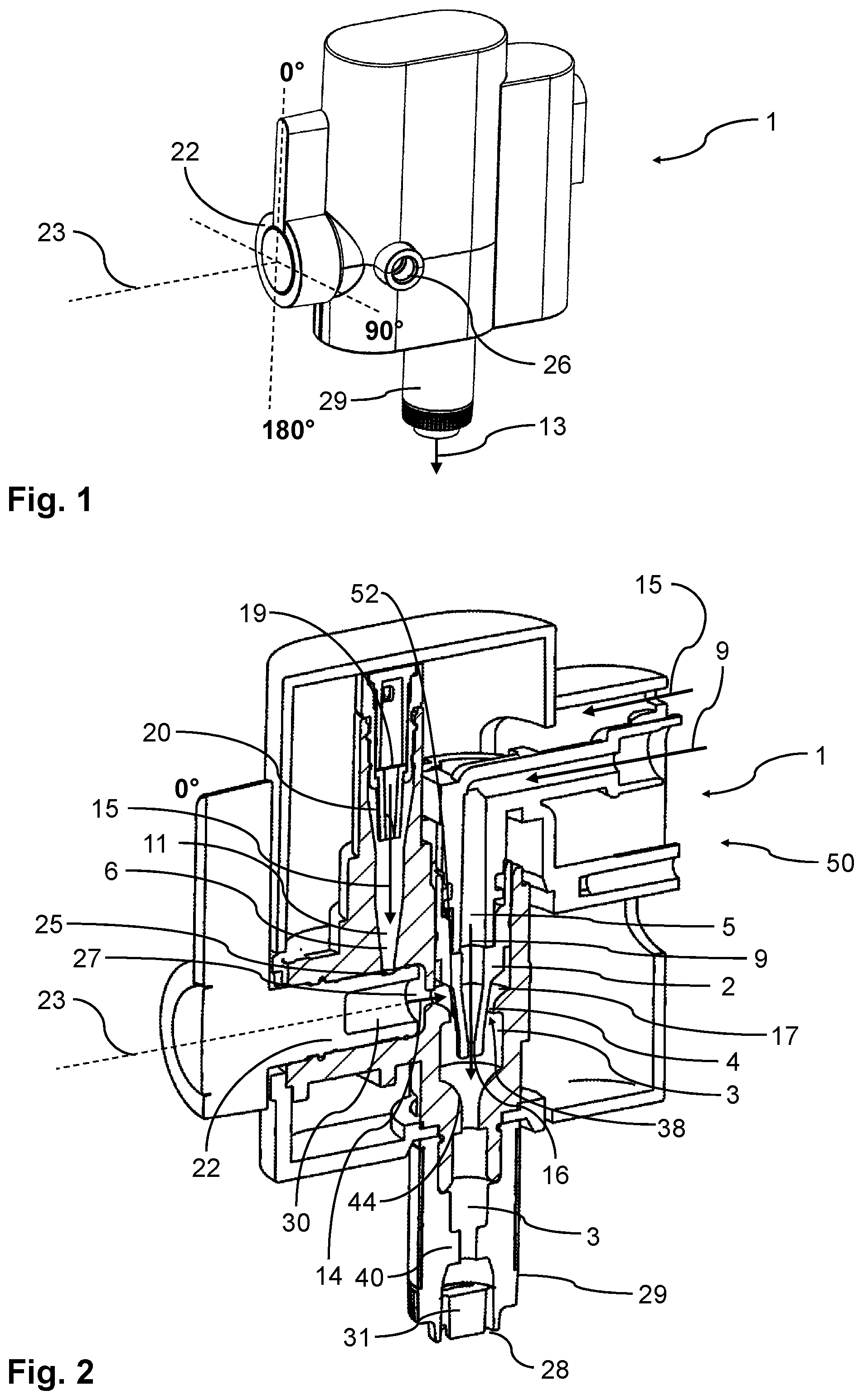 Patent US12137834 — Milk delivery apparatus for a fully automatic coffee machine and corresponding process — Figure 1
