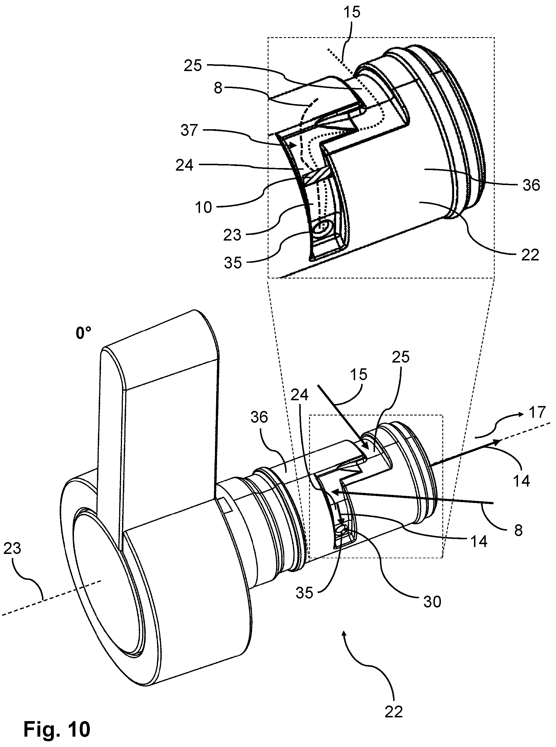 Patent US12137834 Figure 4 – Milk delivery apparatus for a fully automatic coffee machine and corresponding process