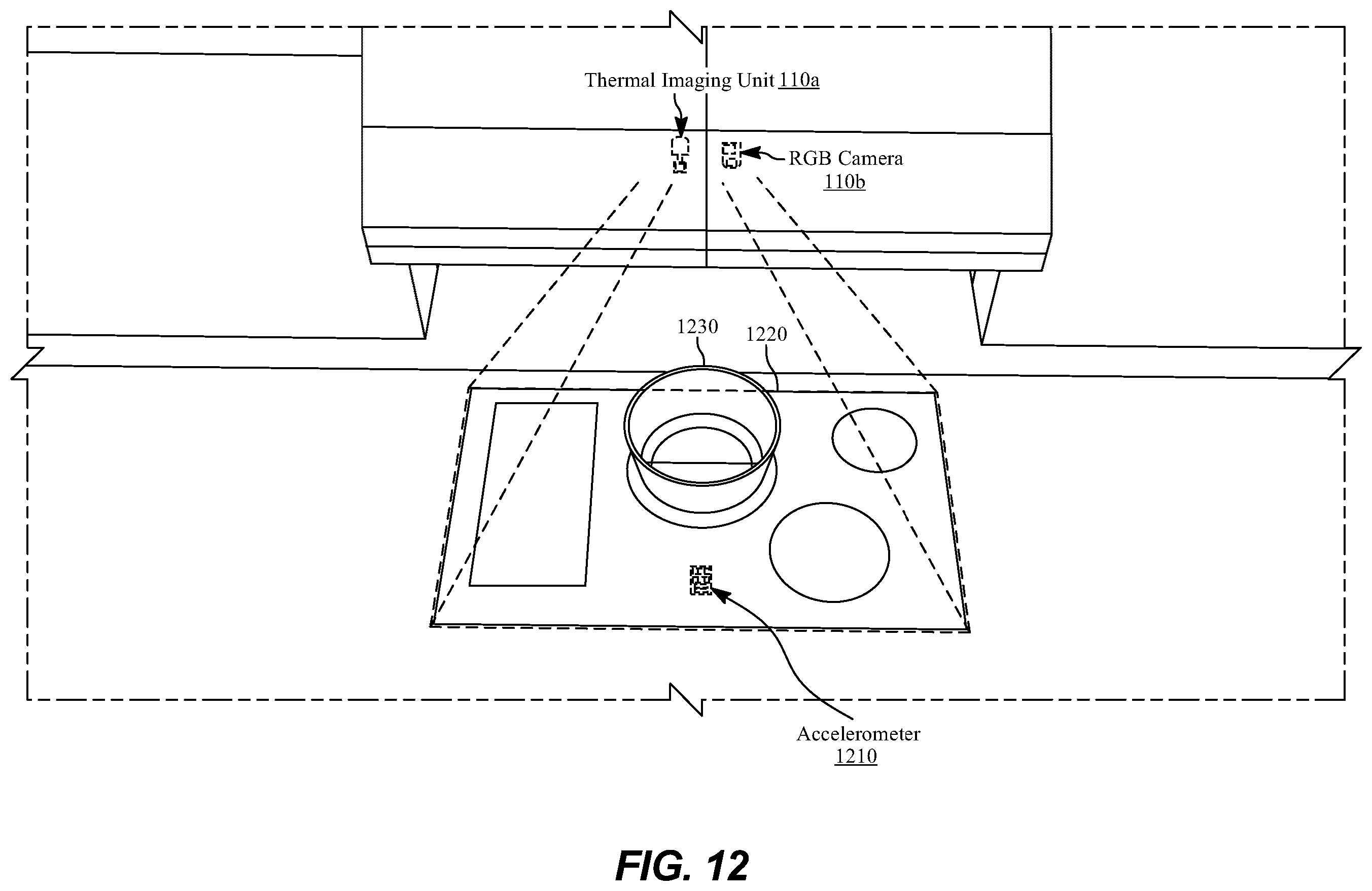 Patent US12137837 Figure 12 – Systems and methods for real-time monitoring of boiling fluid for food processing assistance