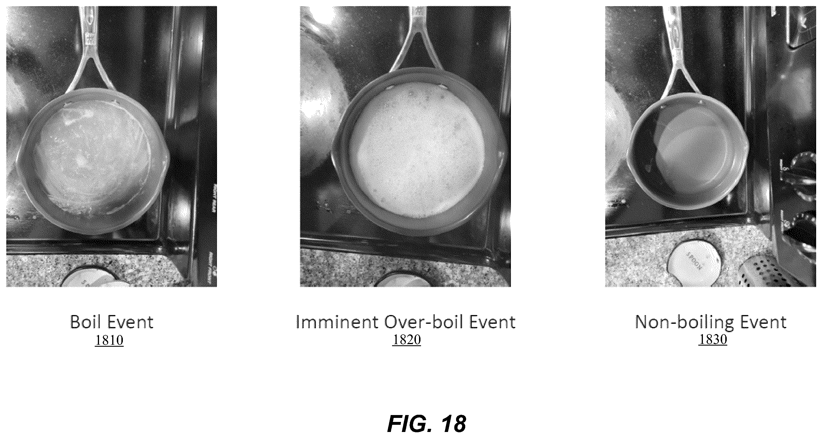 Patent US12137837 Figure 18 – Systems and methods for real-time monitoring of boiling fluid for food processing assistance