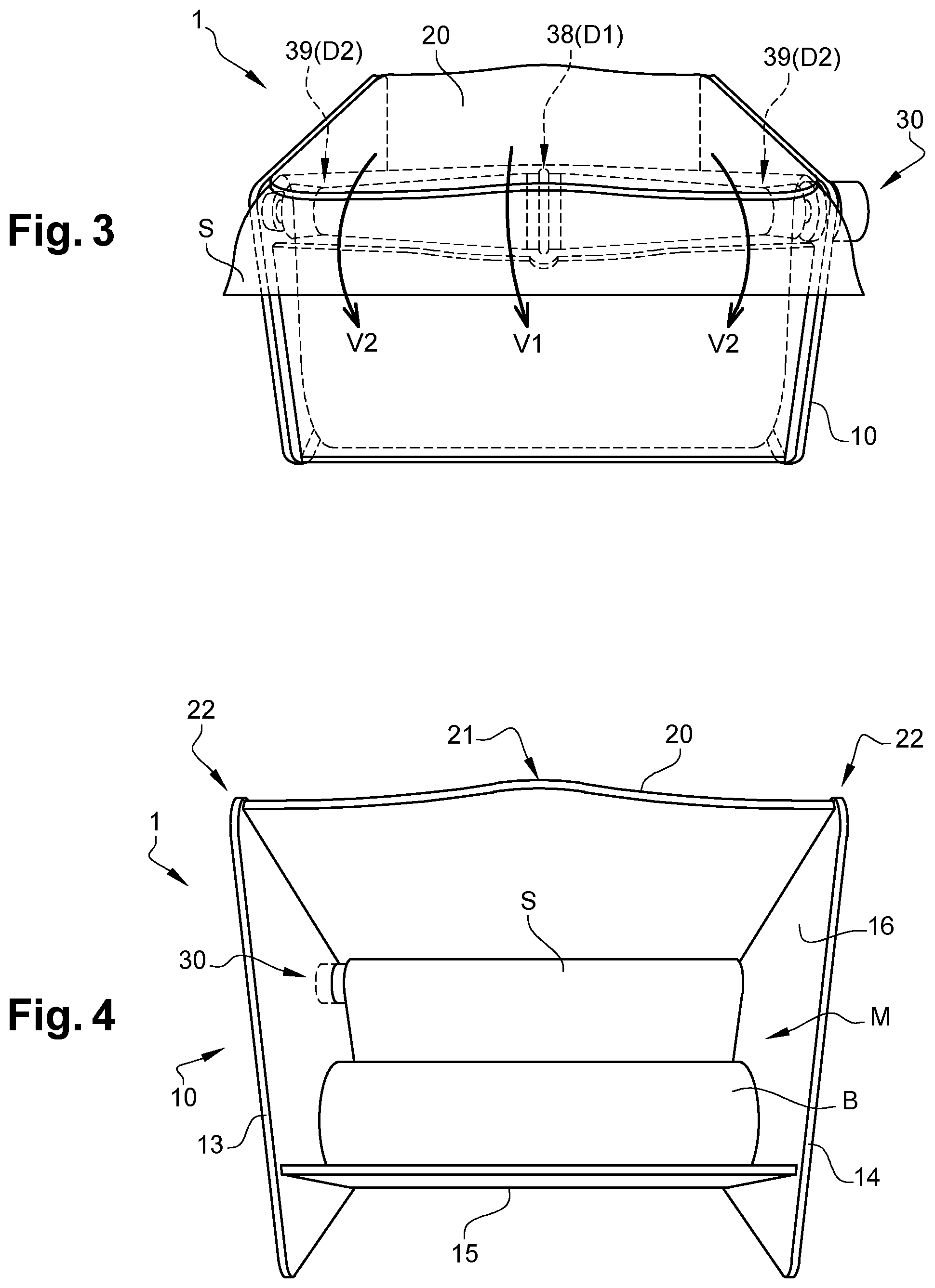 Patent US12137845 Figure 2 – Box for dispensing pre-cut wiping material which can be unwound in a strip, and use of such a dispensing box