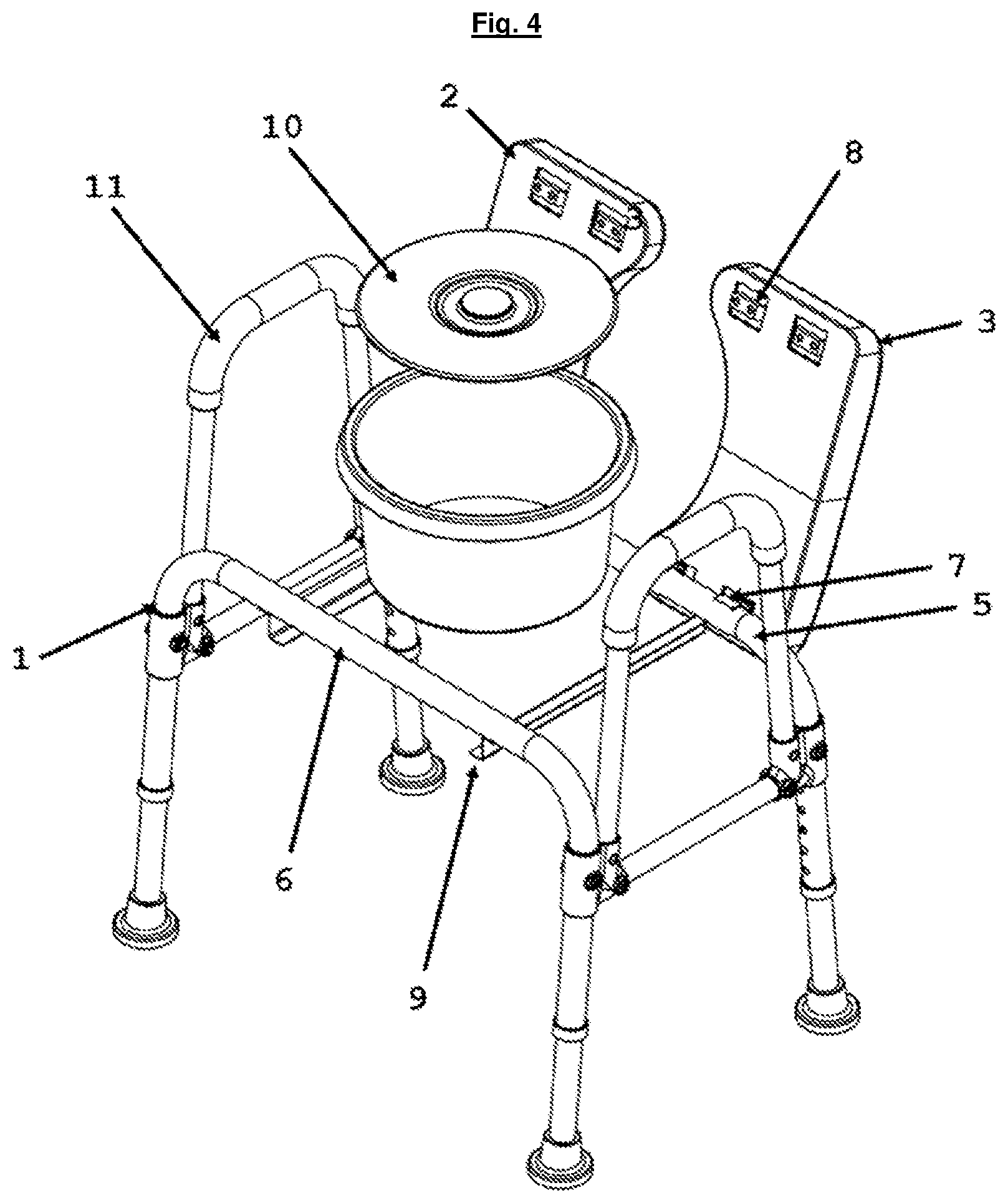 Patent US12137846 Figure 4 – Toilet seat
