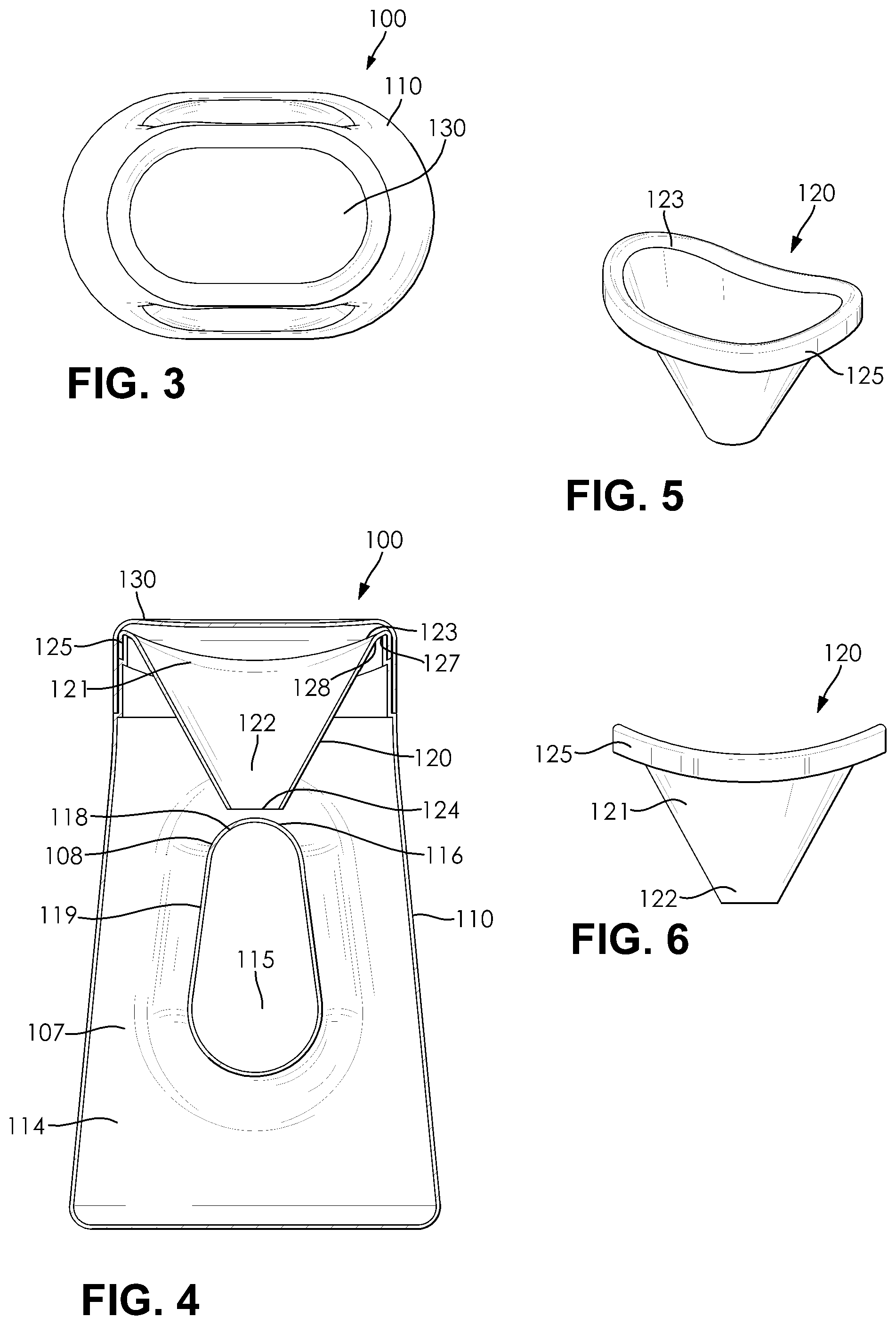 Patent US12137847 Figure 2 – Portable urinal