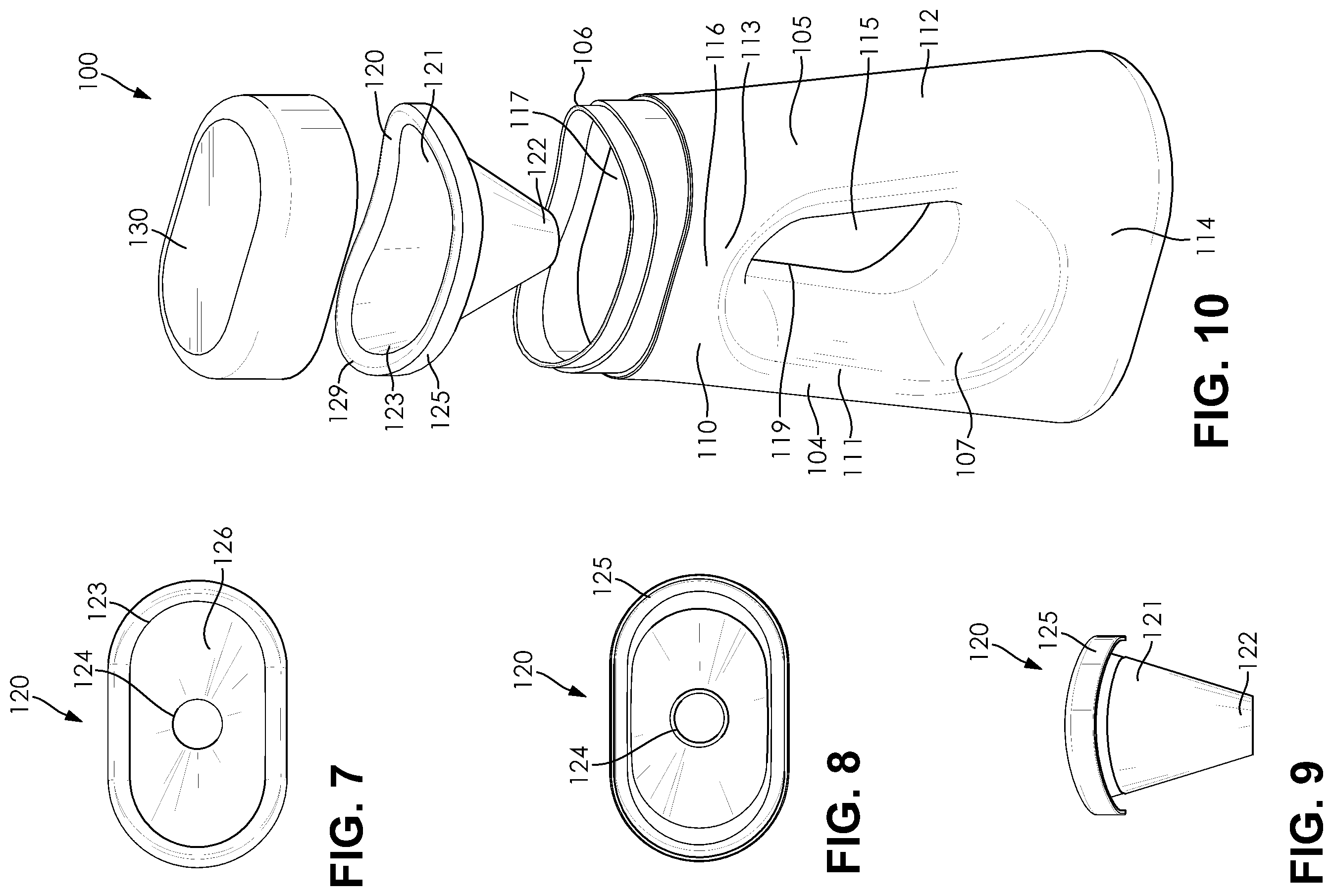 Patent US12137847 Figure 3 – Portable urinal