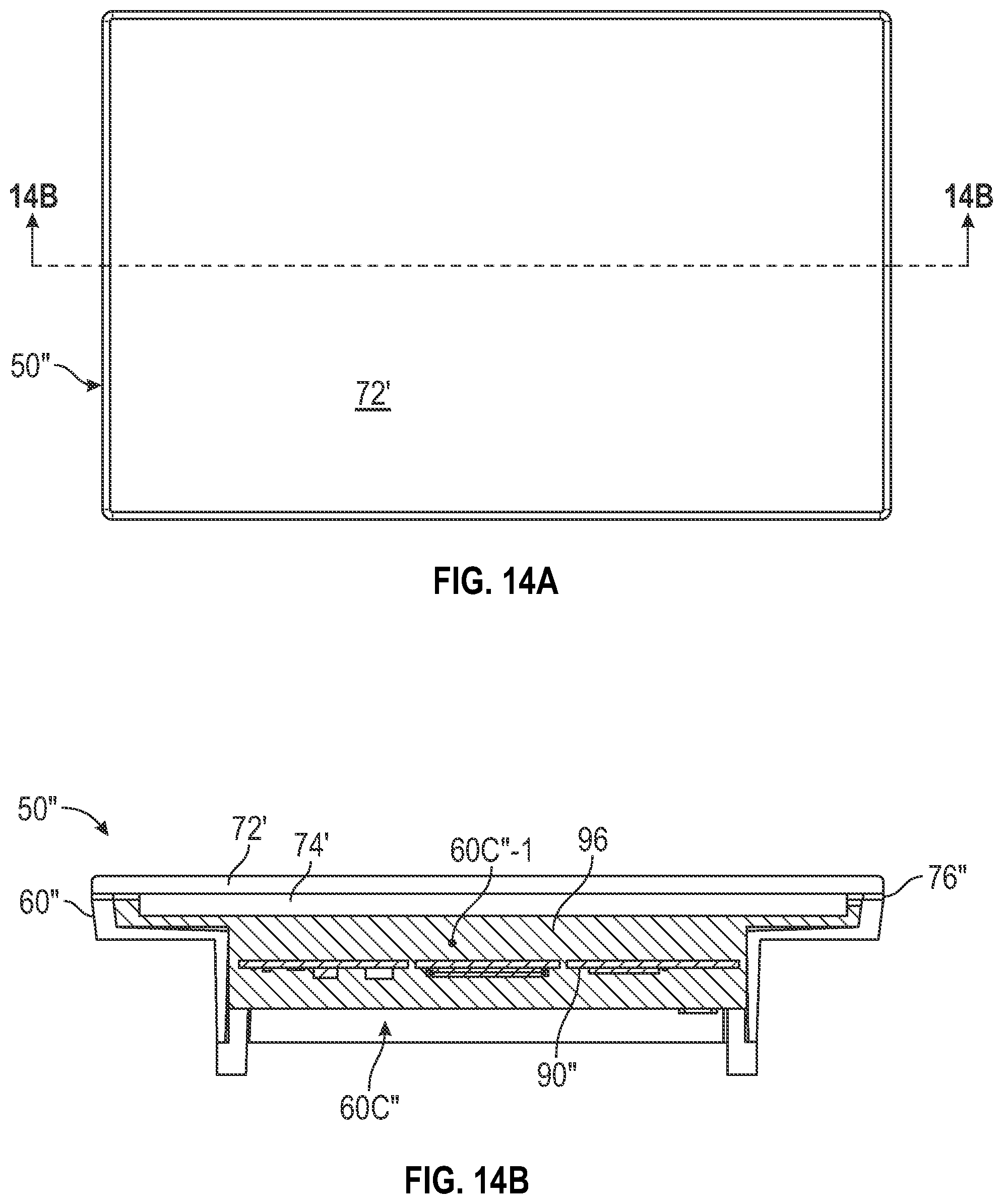 Patent US12137848 Figure 15 – Bathing installation user interface panel with large active display area