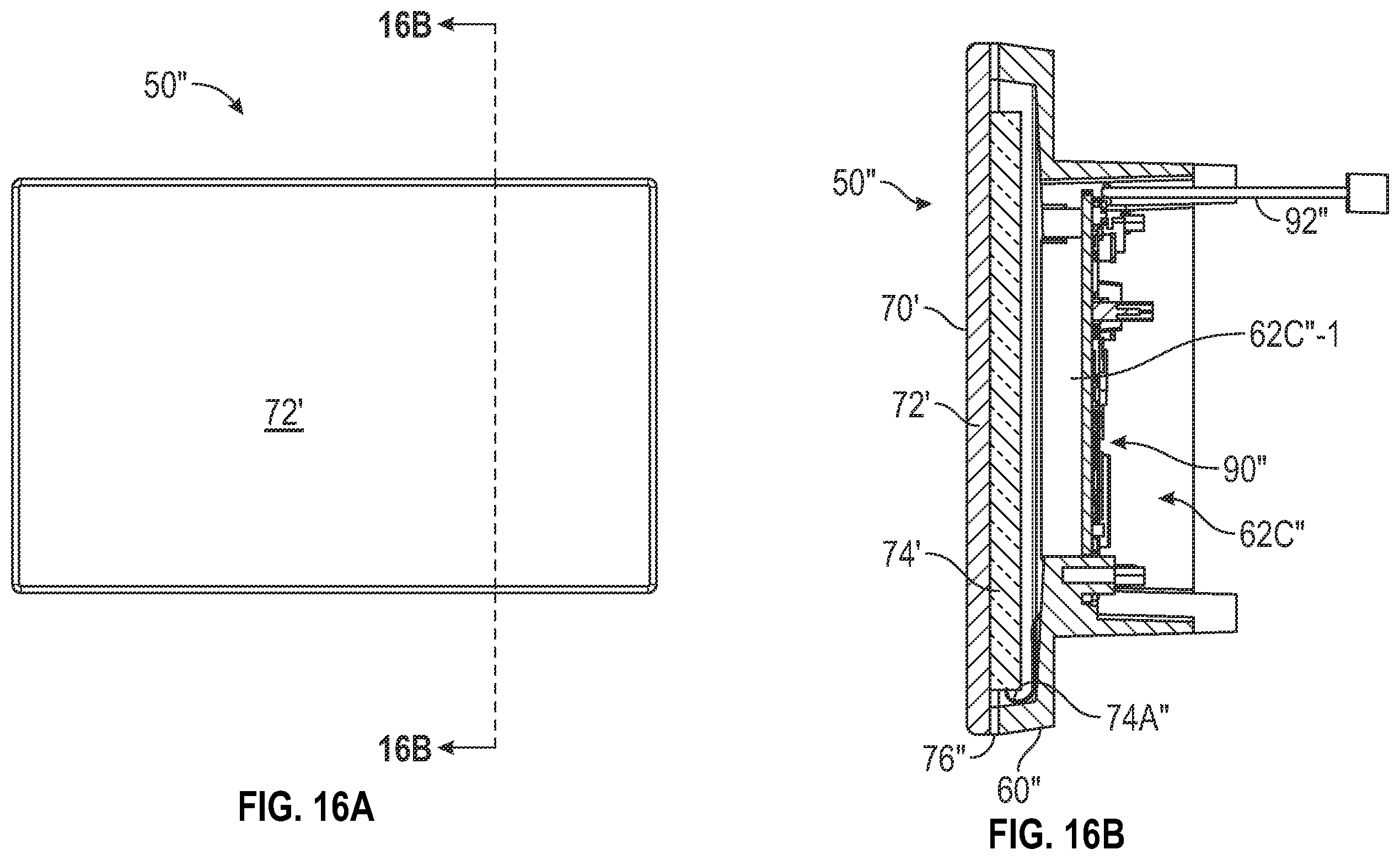 Patent US12137848 Figure 17 – Bathing installation user interface panel with large active display area