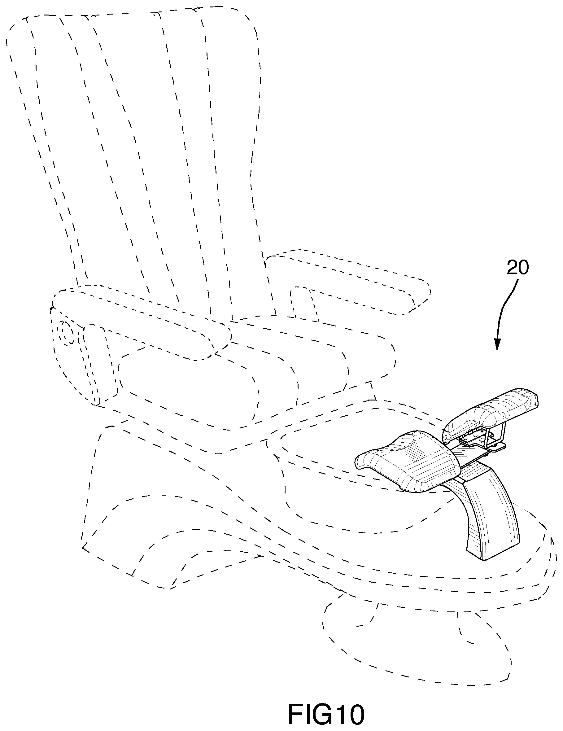 Patent US12137849 Figure 10 – Multi position foot rest