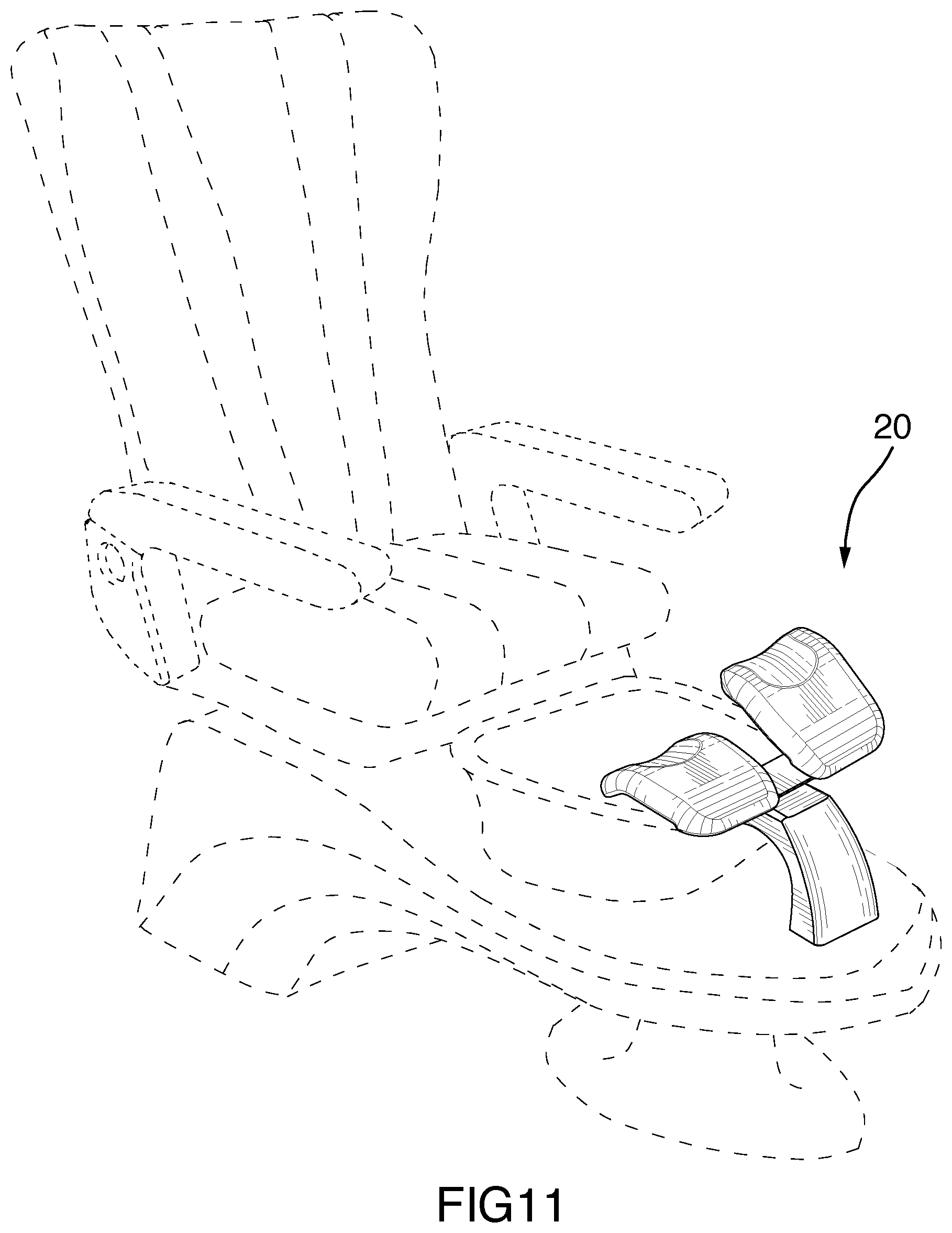 Patent US12137849 Figure 11 – Multi position foot rest