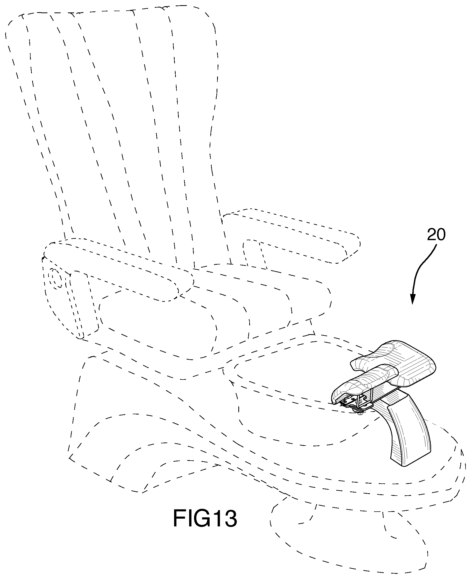 Patent US12137849 Figure 13 – Multi position foot rest