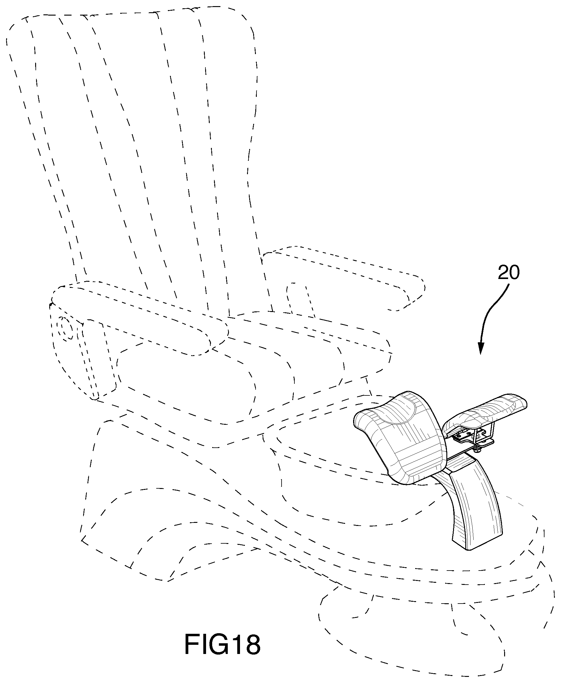 Patent US12137849 Figure 18 – Multi position foot rest