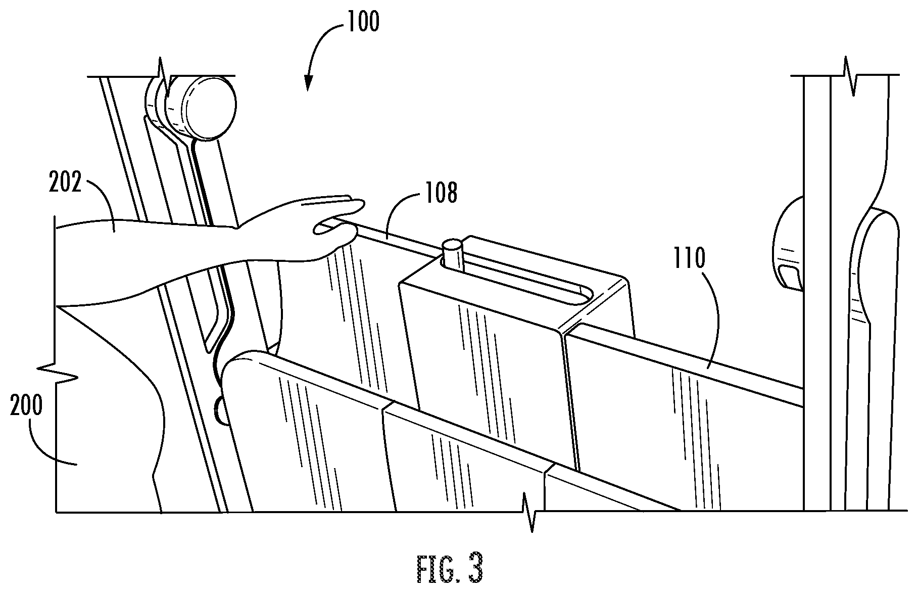 Patent US12137850 Figure 3 – Water delivery integrated shower seat