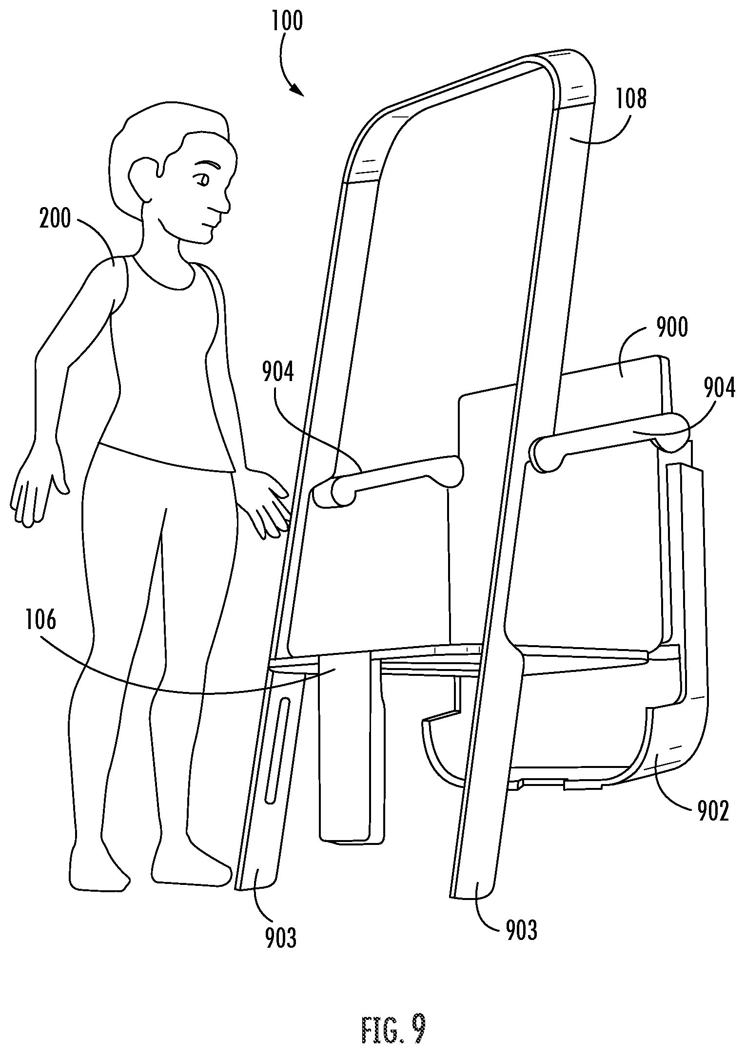Patent US12137850 Figure 9 – Water delivery integrated shower seat