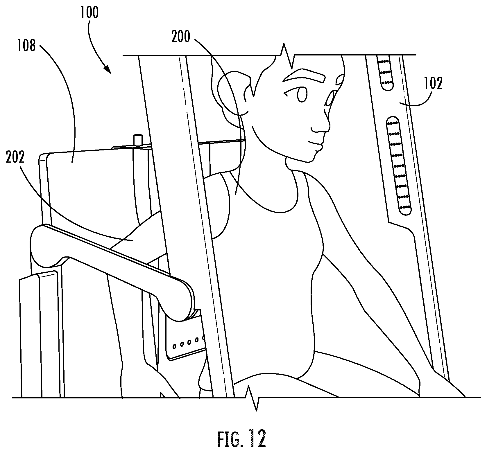 Patent US12137850 Figure 12 – Water delivery integrated shower seat