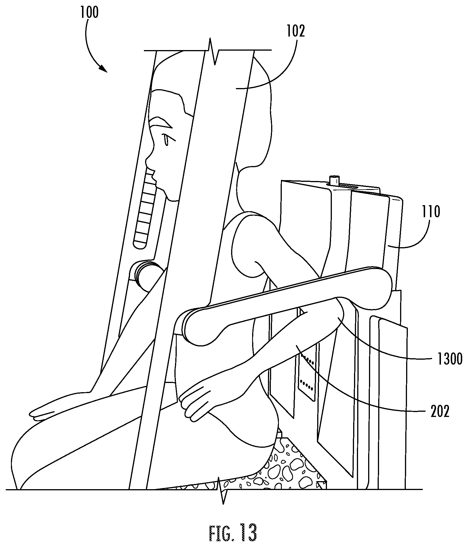 Patent US12137850 Figure 13 – Water delivery integrated shower seat
