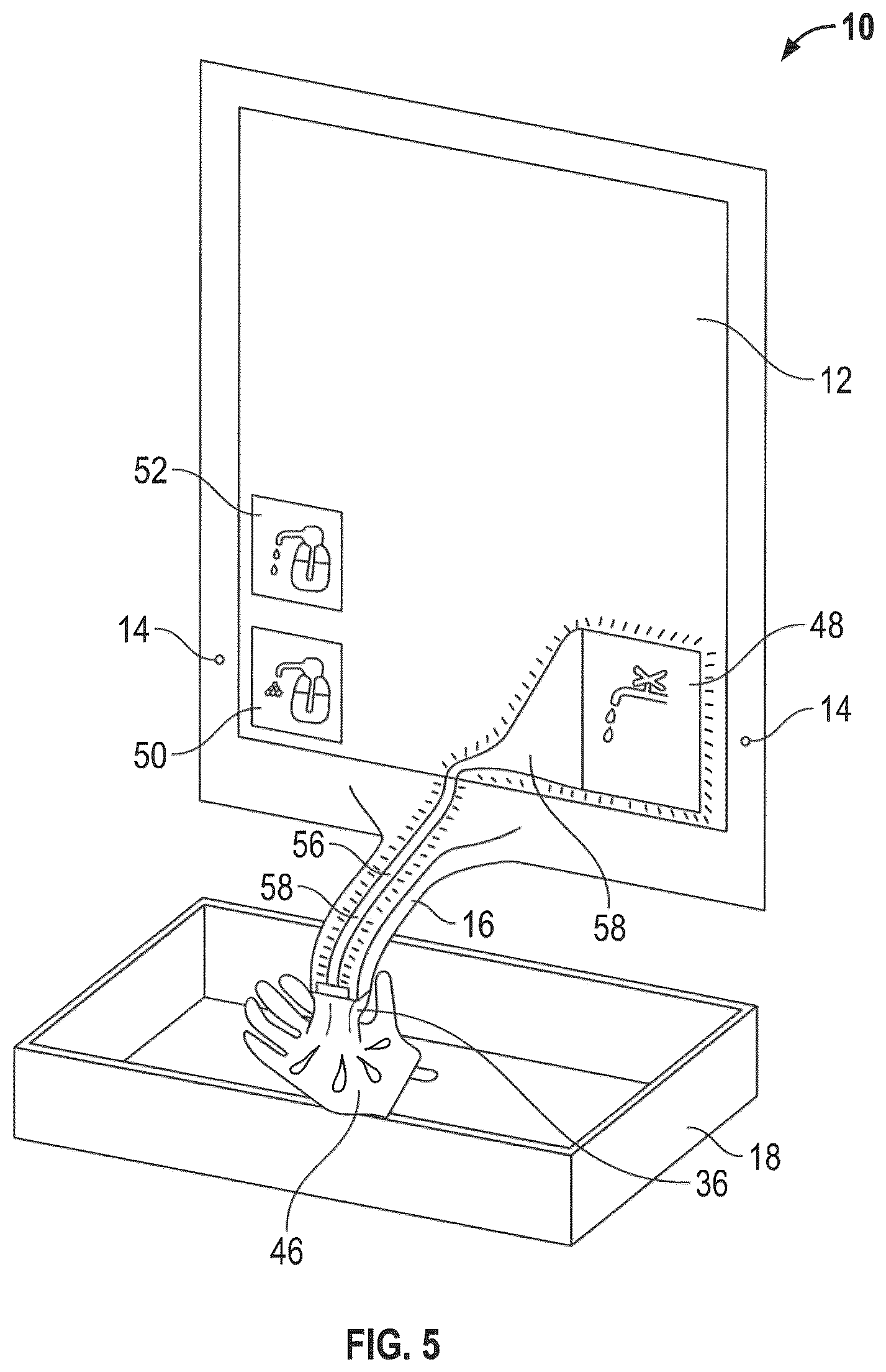 Patent US12137851 Figure 4 – Interactive display device