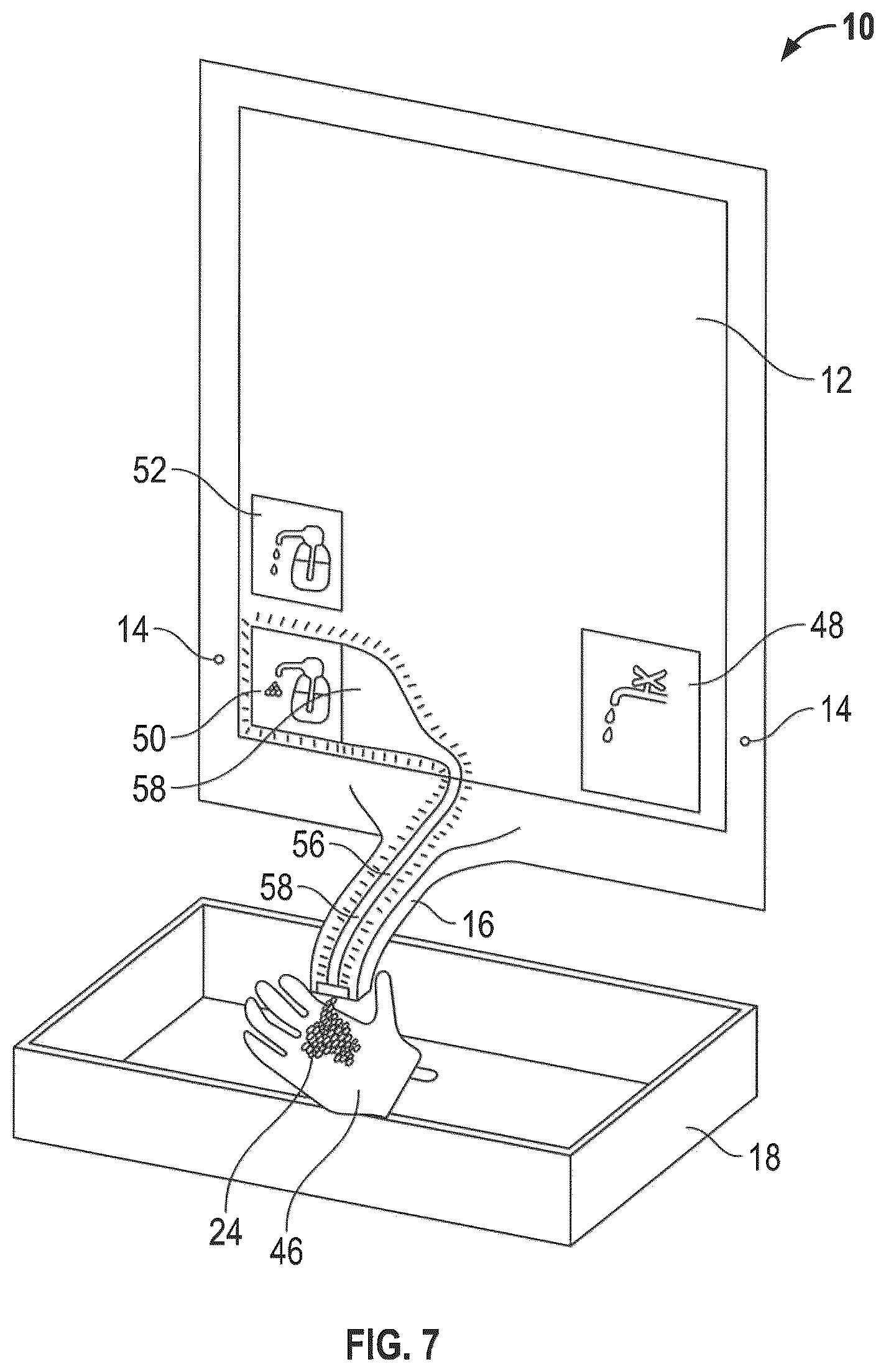 Patent US12137851 Figure 6 – Interactive display device