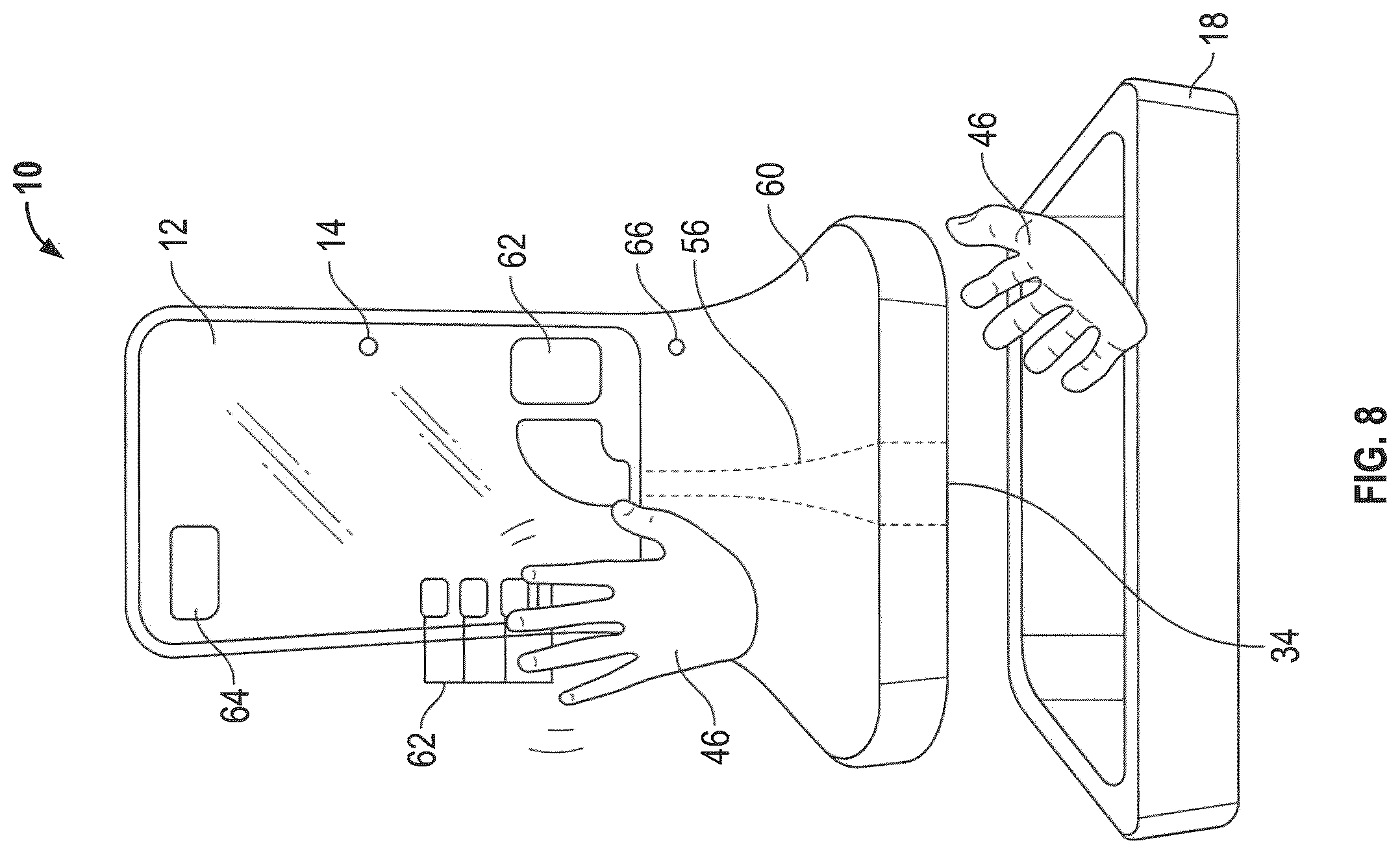 Patent US12137851 Figure 7 – Interactive display device