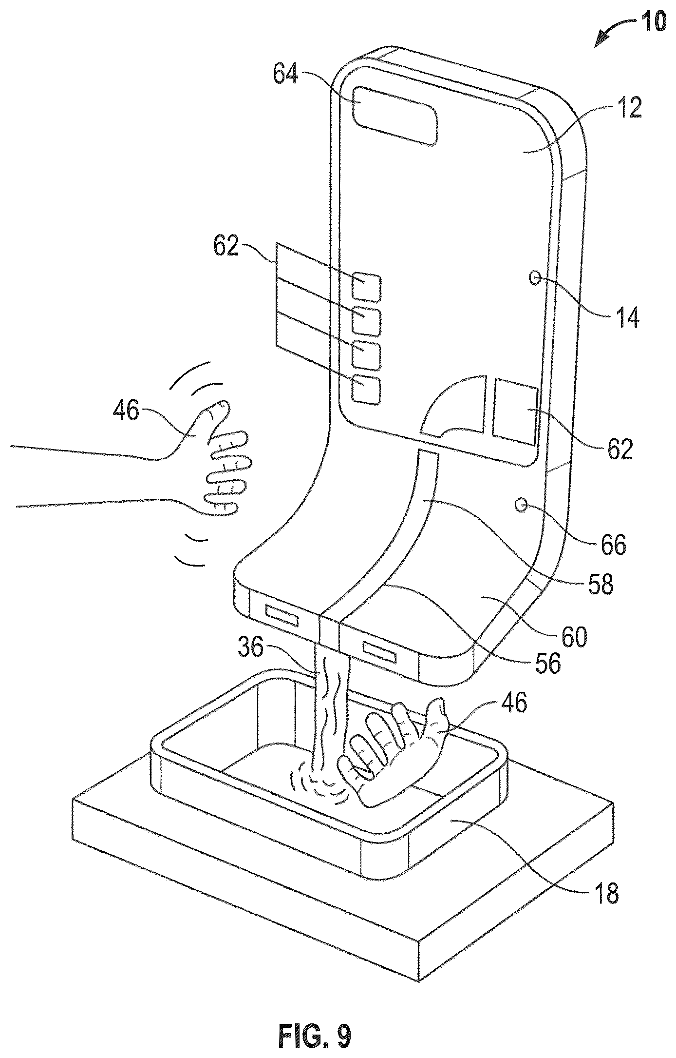 Patent US12137851 Figure 8 – Interactive display device