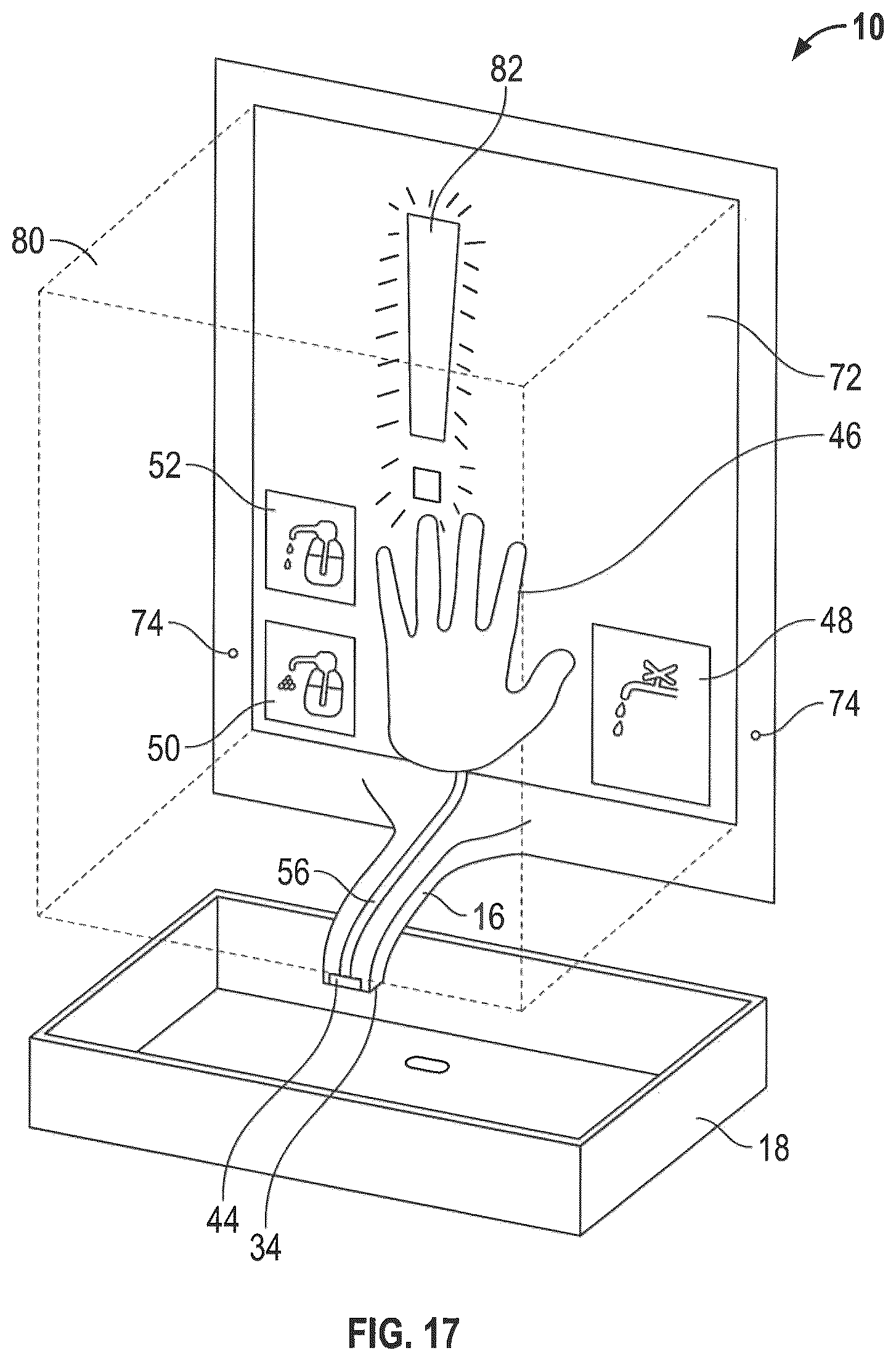 Patent US12137851 Figure 16 – Interactive display device