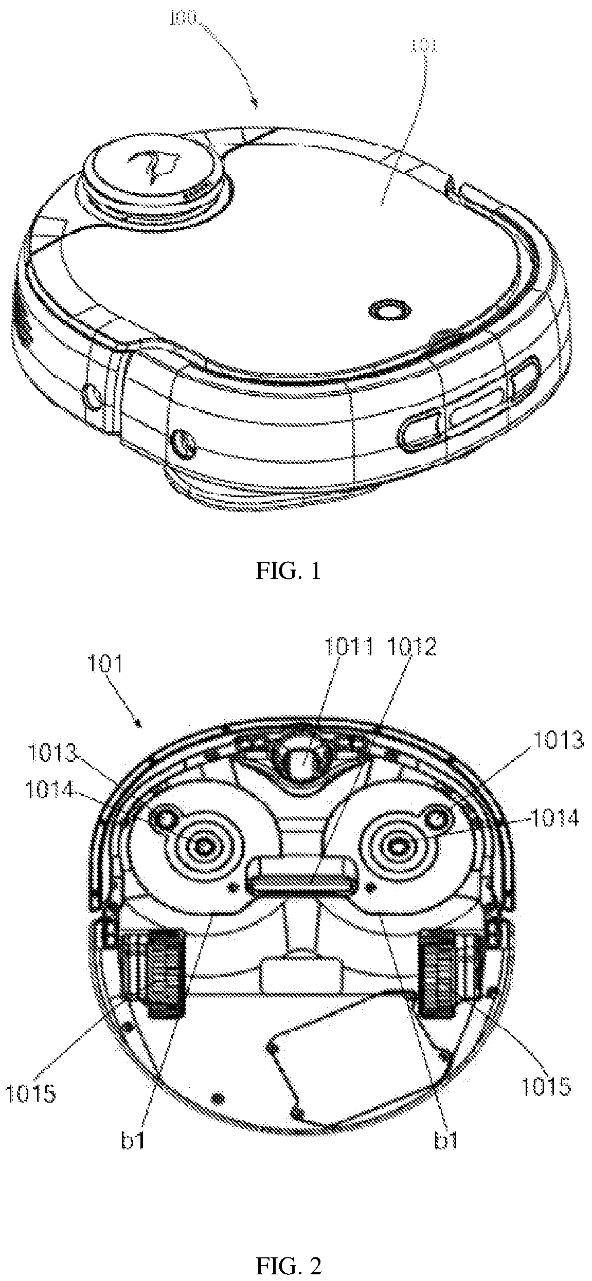 Patent US12137853 Figure 1 – Cleaning robot