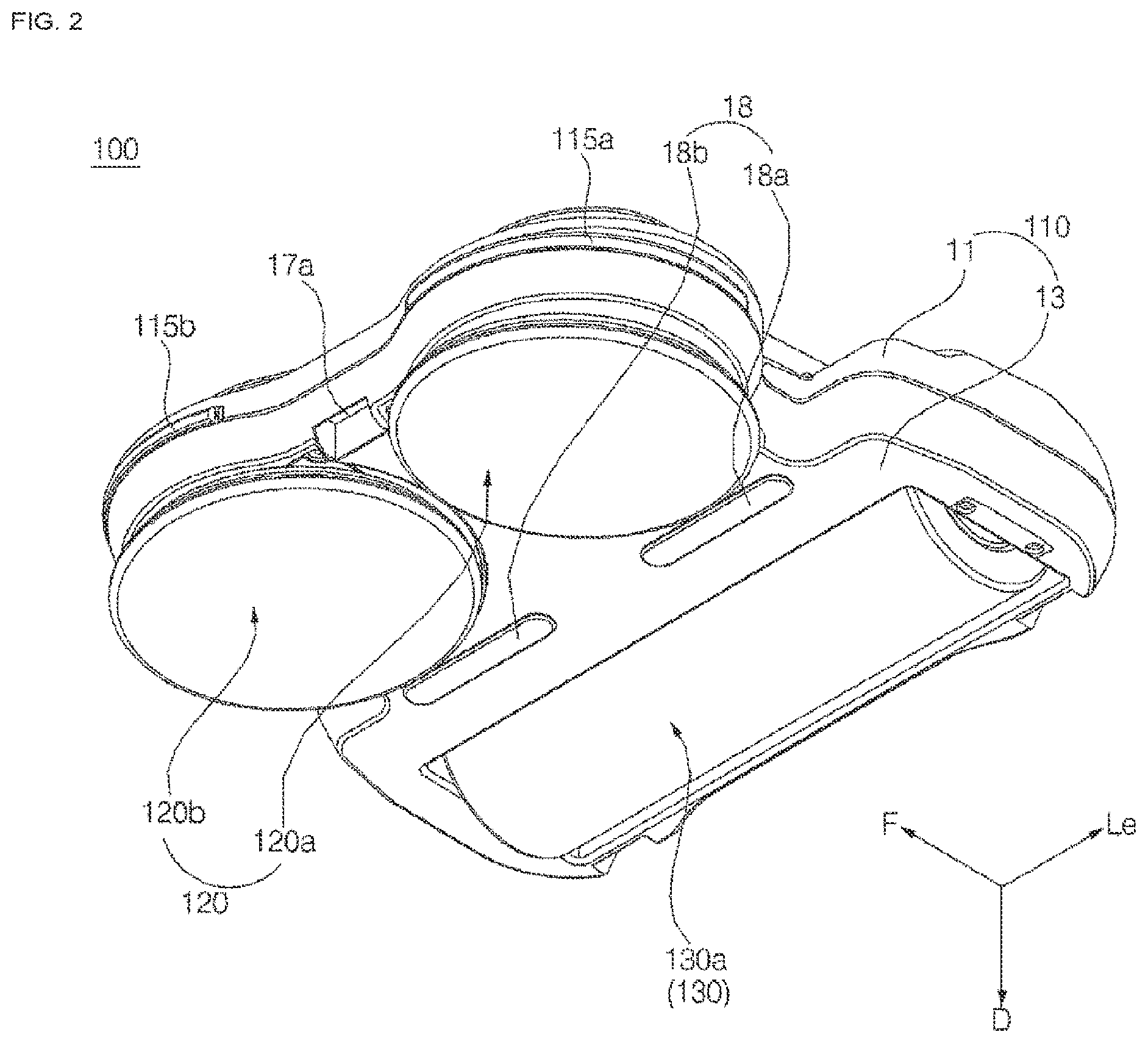Patent US12137854 Figure 2 – Cleaner