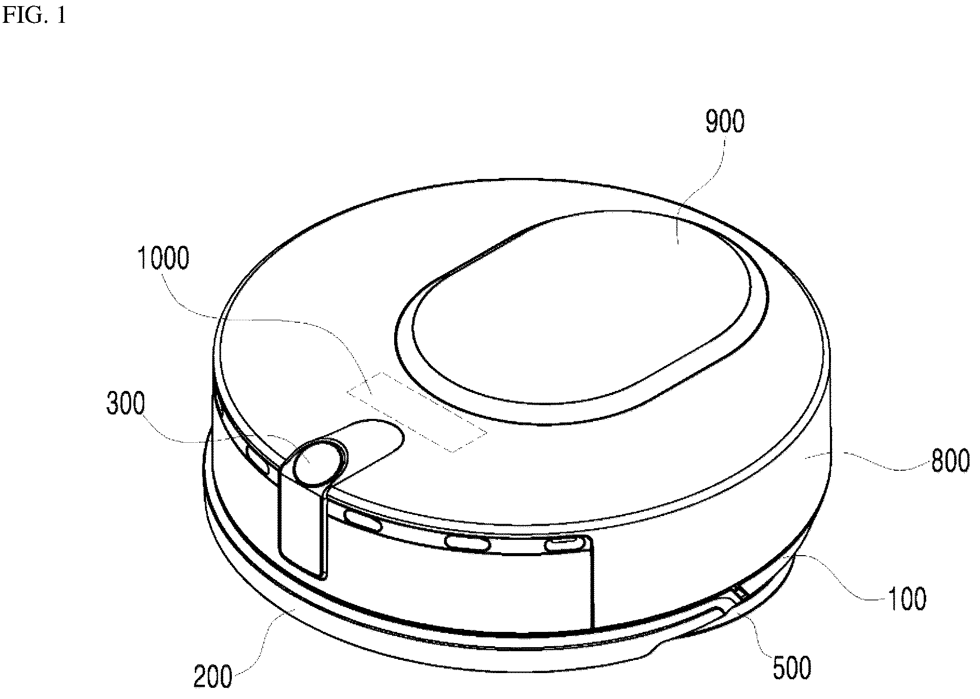 Patent US12137857 Figure 1 – Robotic cleaner