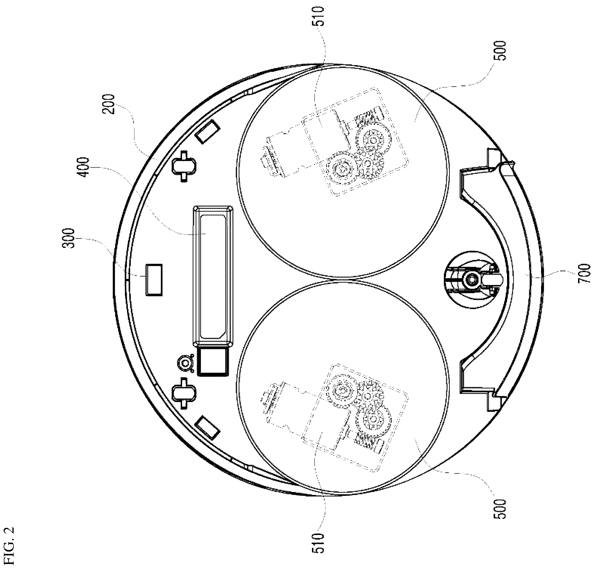 Patent US12137857 Figure 2 – Robotic cleaner