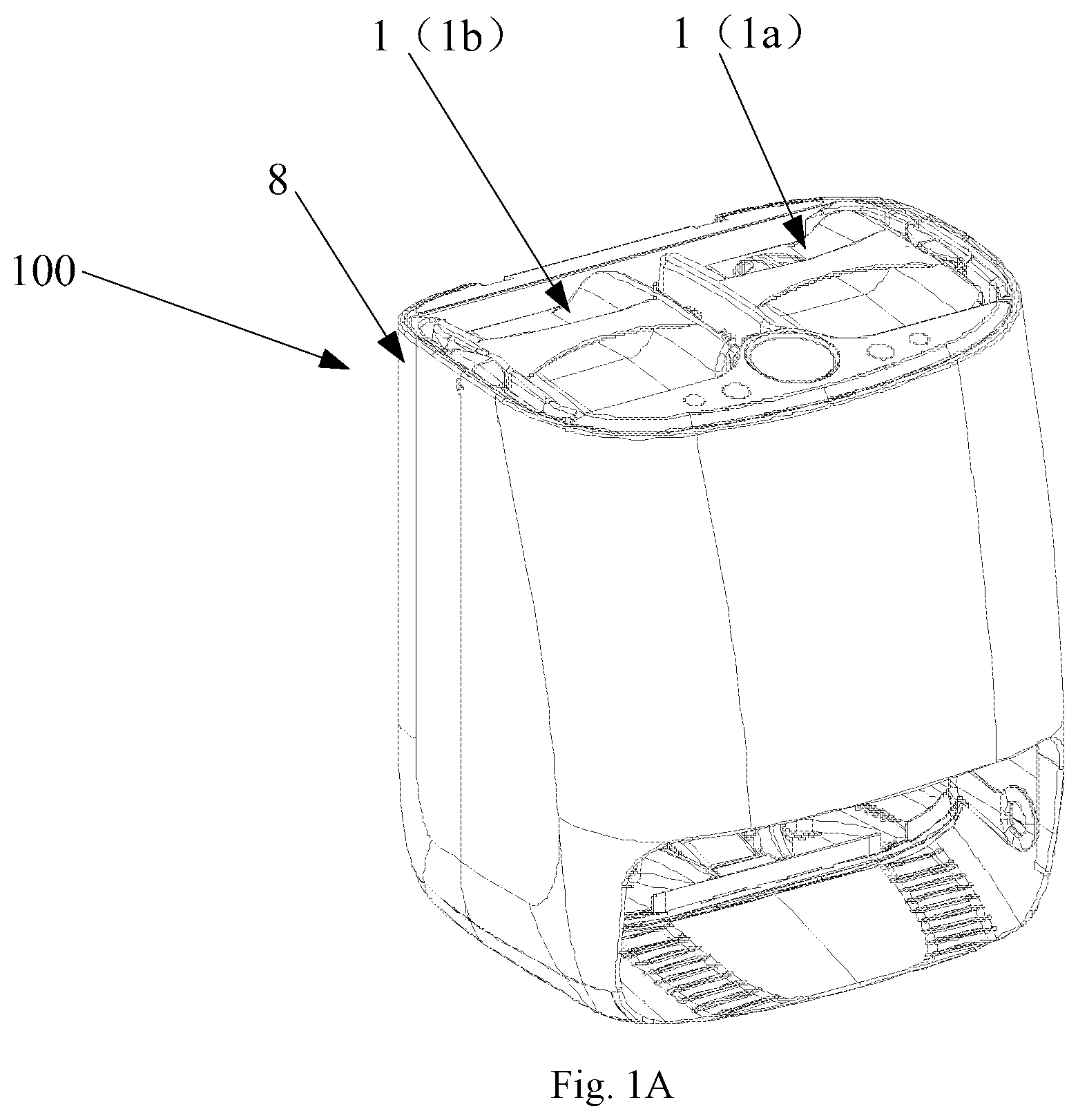 Patent US12137858 Figure 1 – Base station and water tank