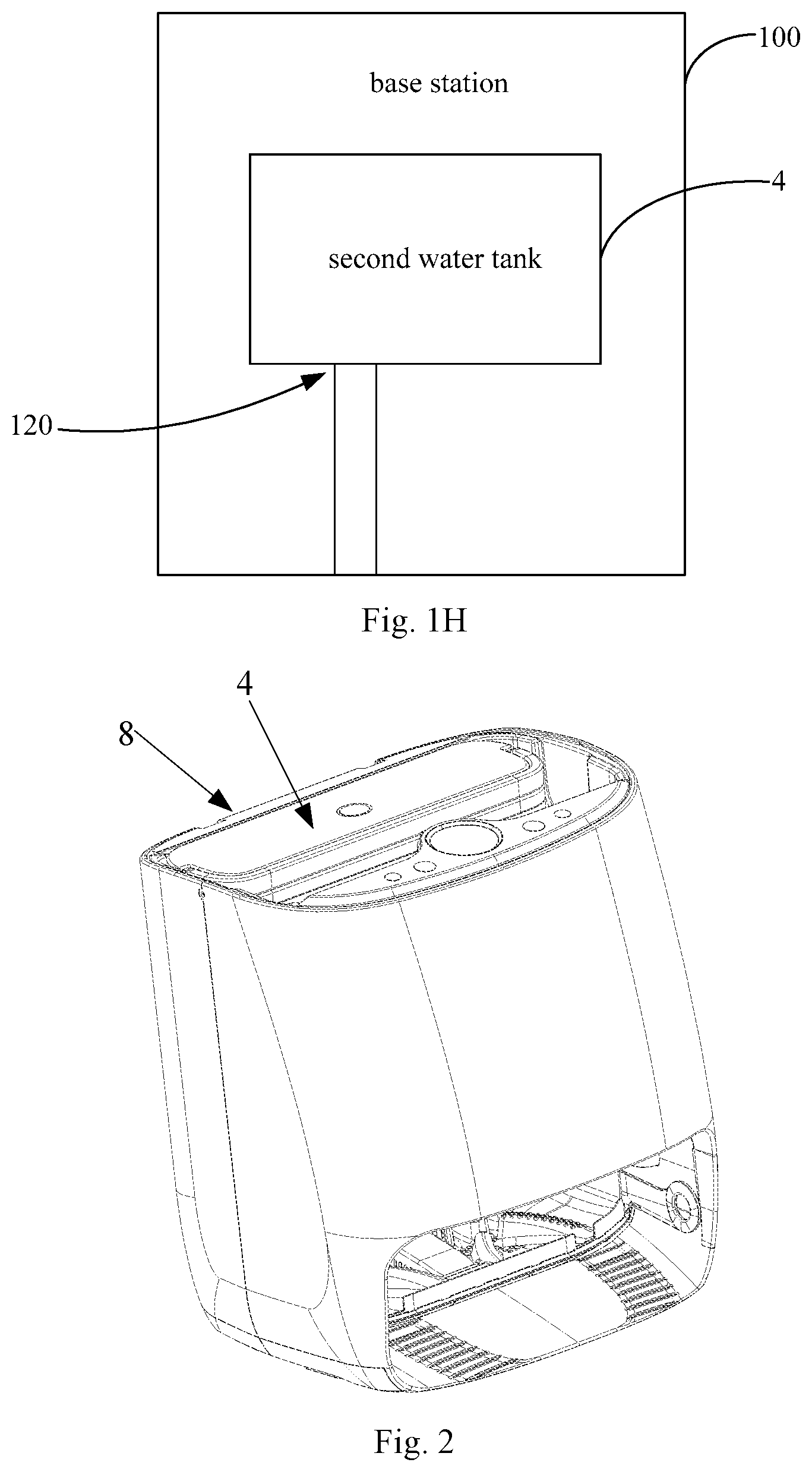 Patent US12137858 Figure 5 – Base station and water tank