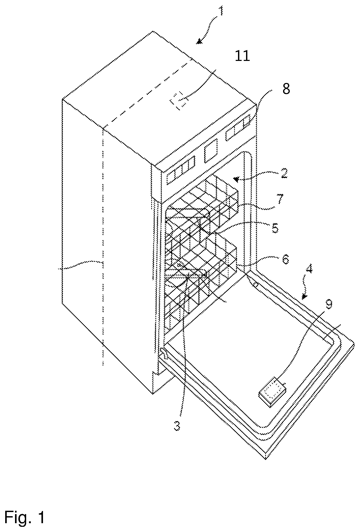 Patent US12137860 — Dishwasher with improved detergent dispenser — Figure 1