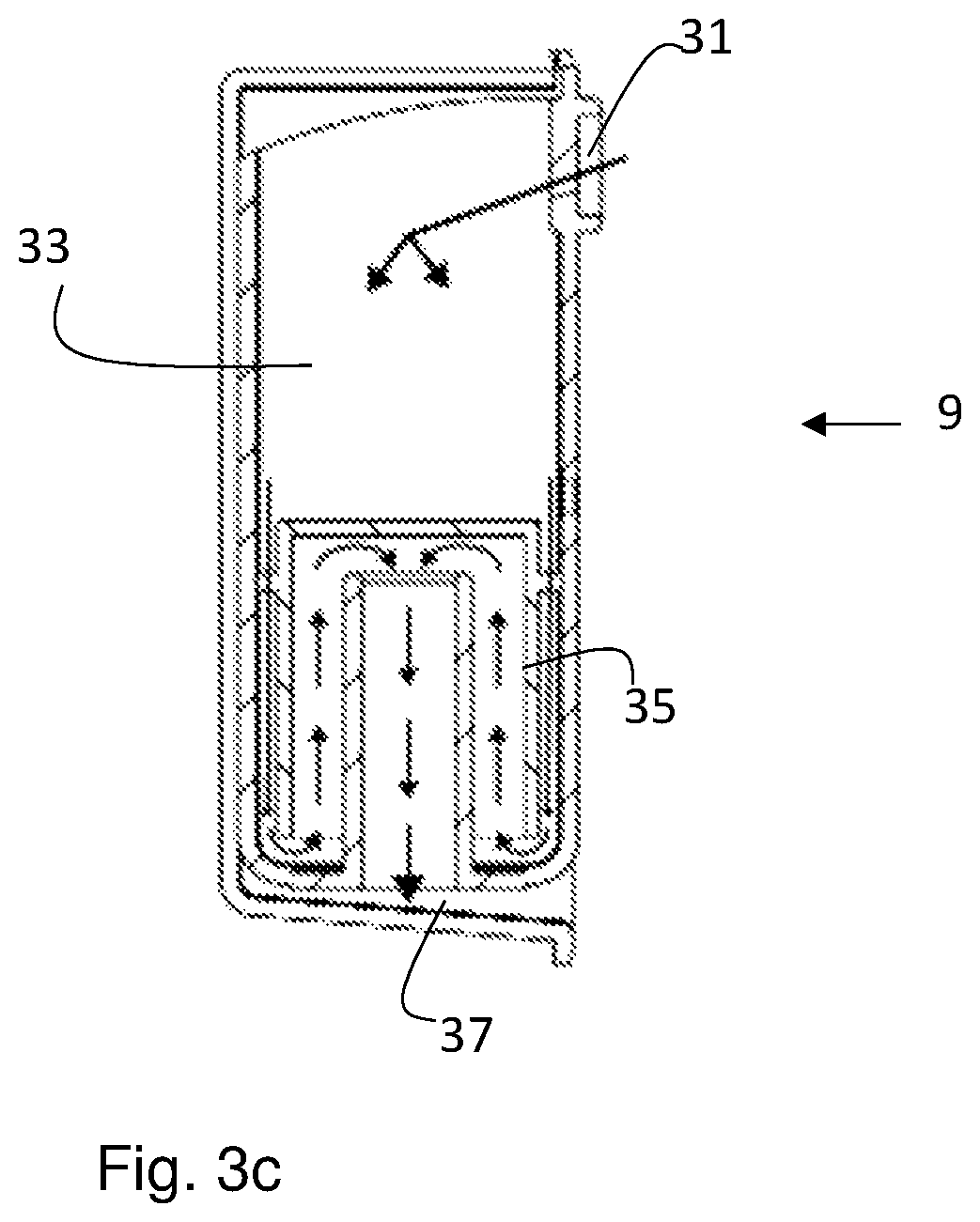 Patent US12137860 Figure 4 – Dishwasher with improved detergent dispenser