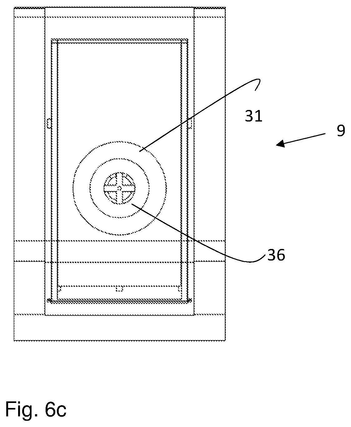 Patent US12137860 Figure 8 – Dishwasher with improved detergent dispenser