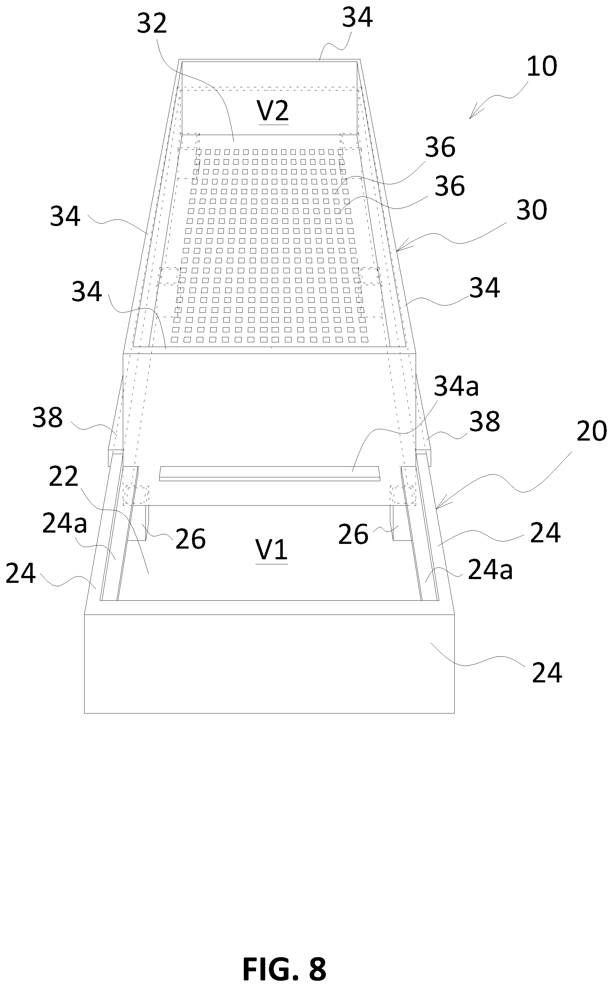 Patent US12137863 Figure 14 – Shoe or boot sole cleaning device and shoe or boot sole cleaning kit comprising the shoe or boot sole cleaning device