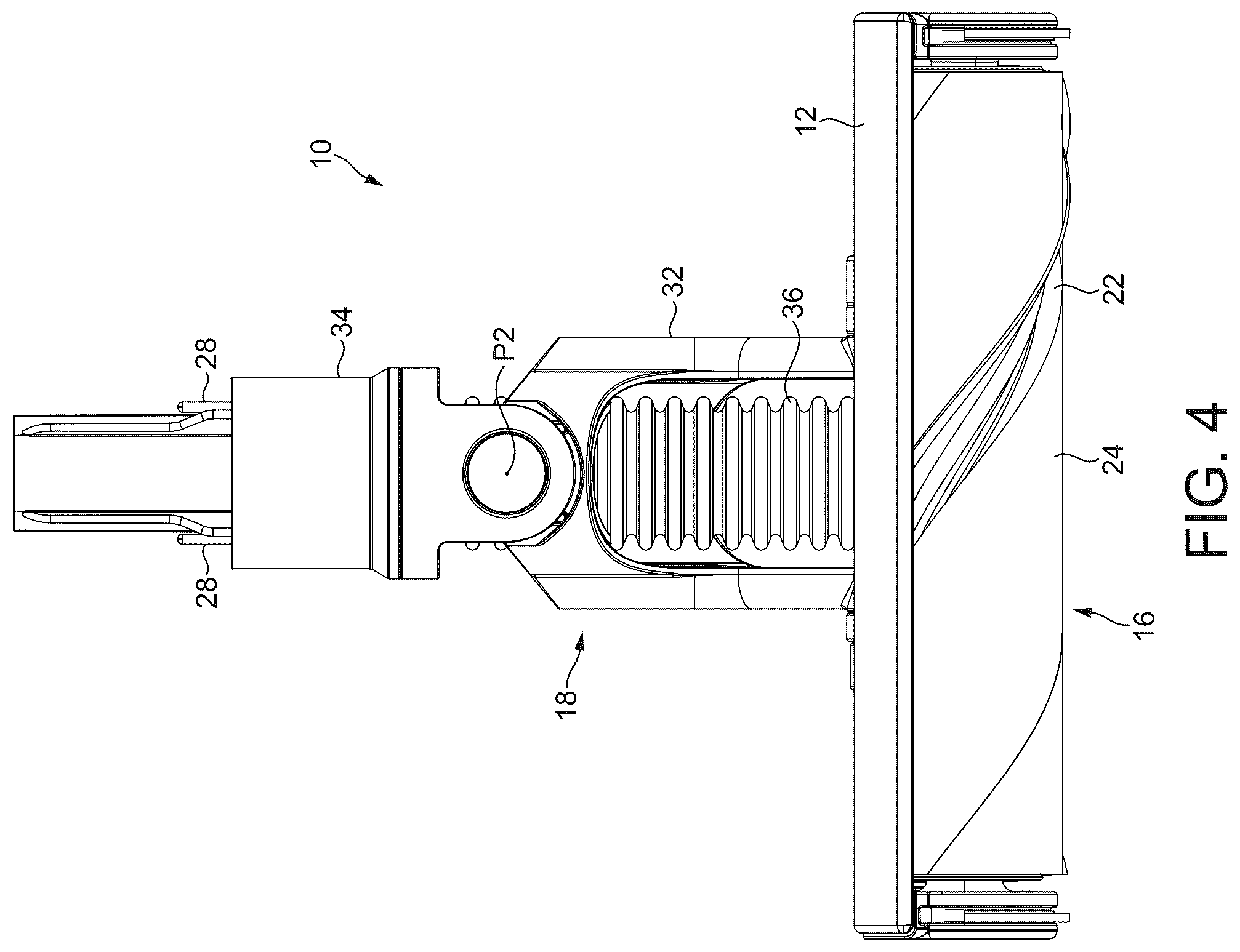 Patent US12137865 Figure 4 – Cleaner head for a vacuum cleaning appliance