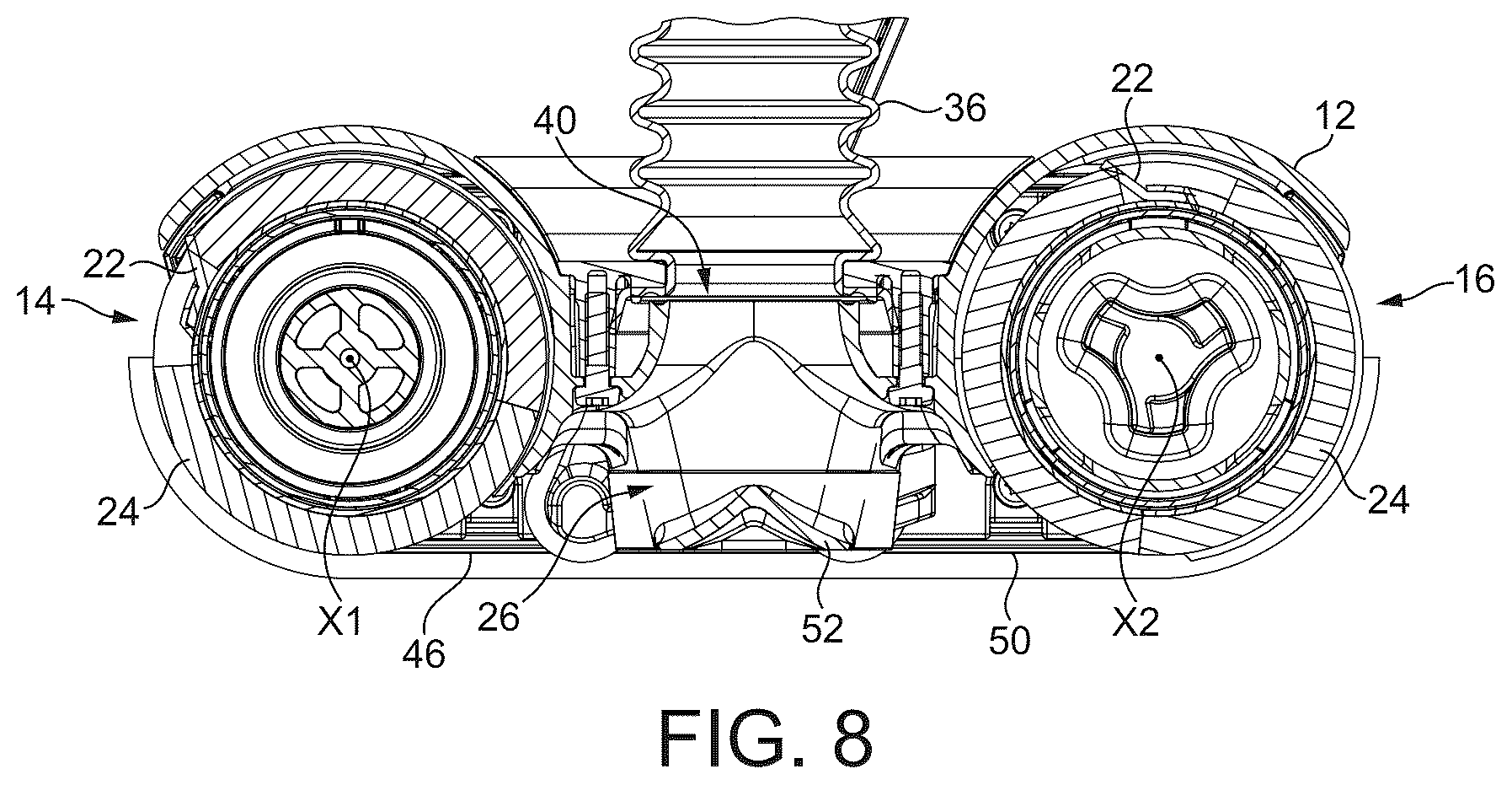 Patent US12137865 Figure 8 – Cleaner head for a vacuum cleaning appliance
